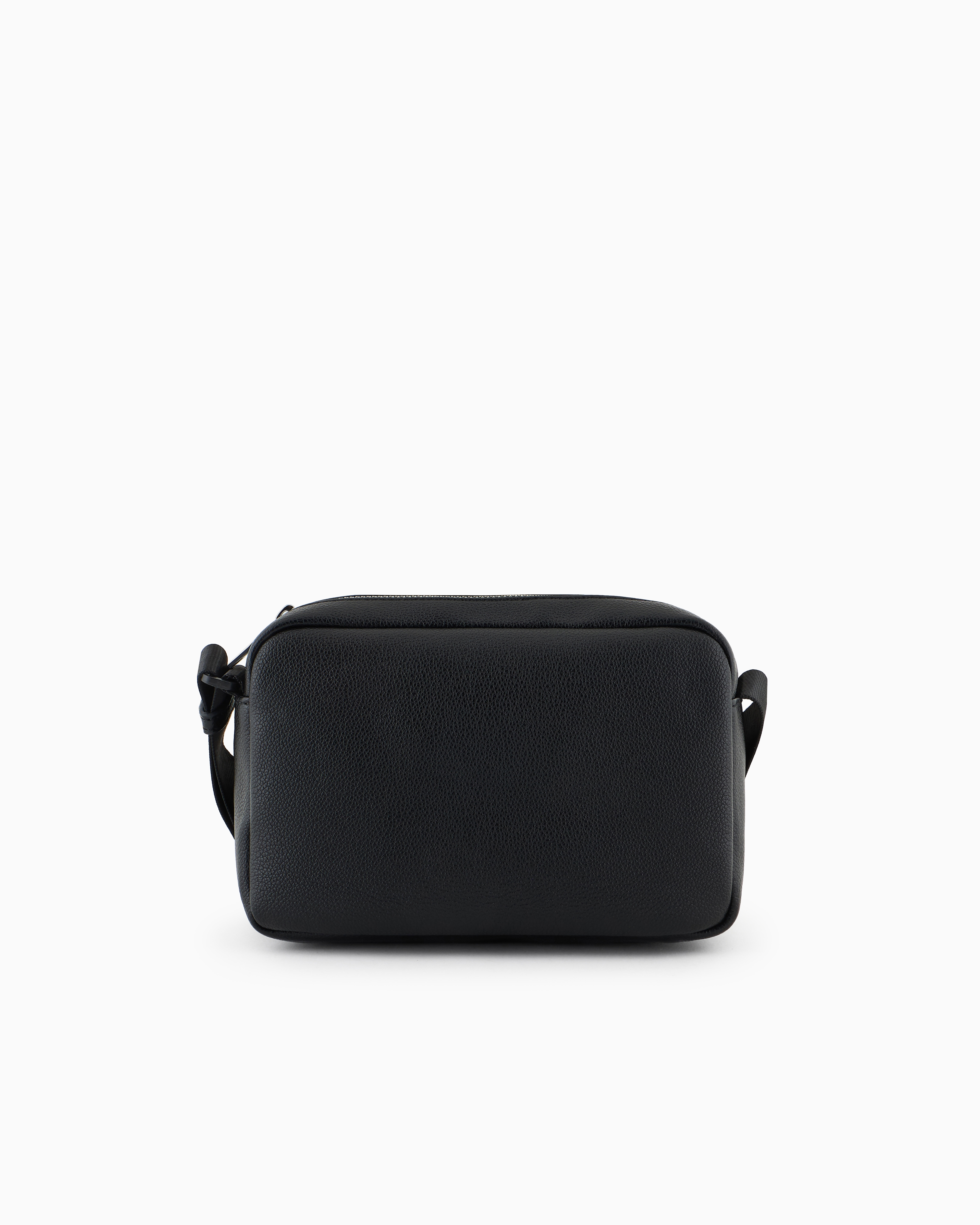Armani Exchange Logo-plaque Messenger Bag In Black