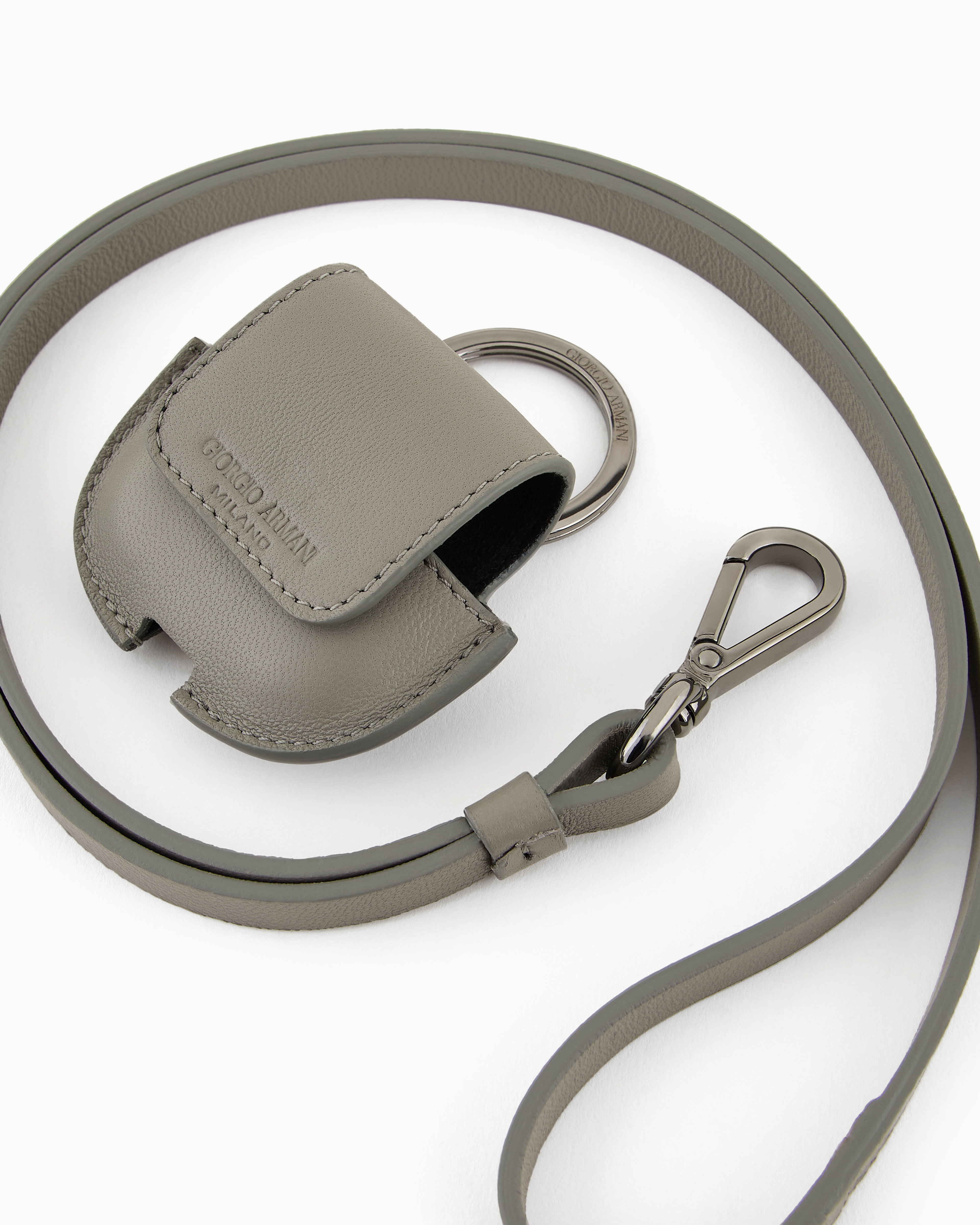 Giorgio Armani Leather Airpods Case With Strap