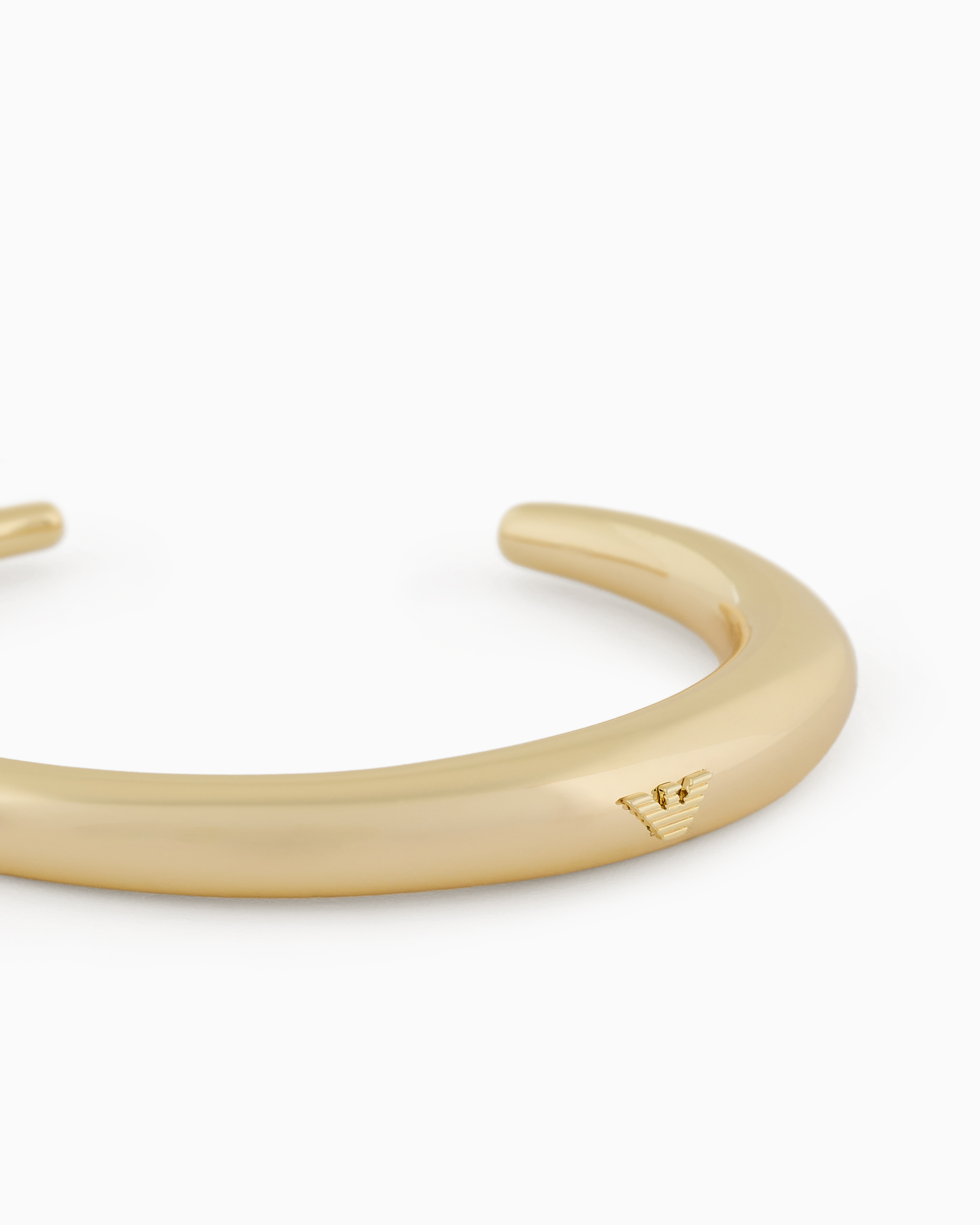 Emporio Armani -  Gold-Tone Brass Cuff Bracelet, Woman, Multicoloured, Size: TU