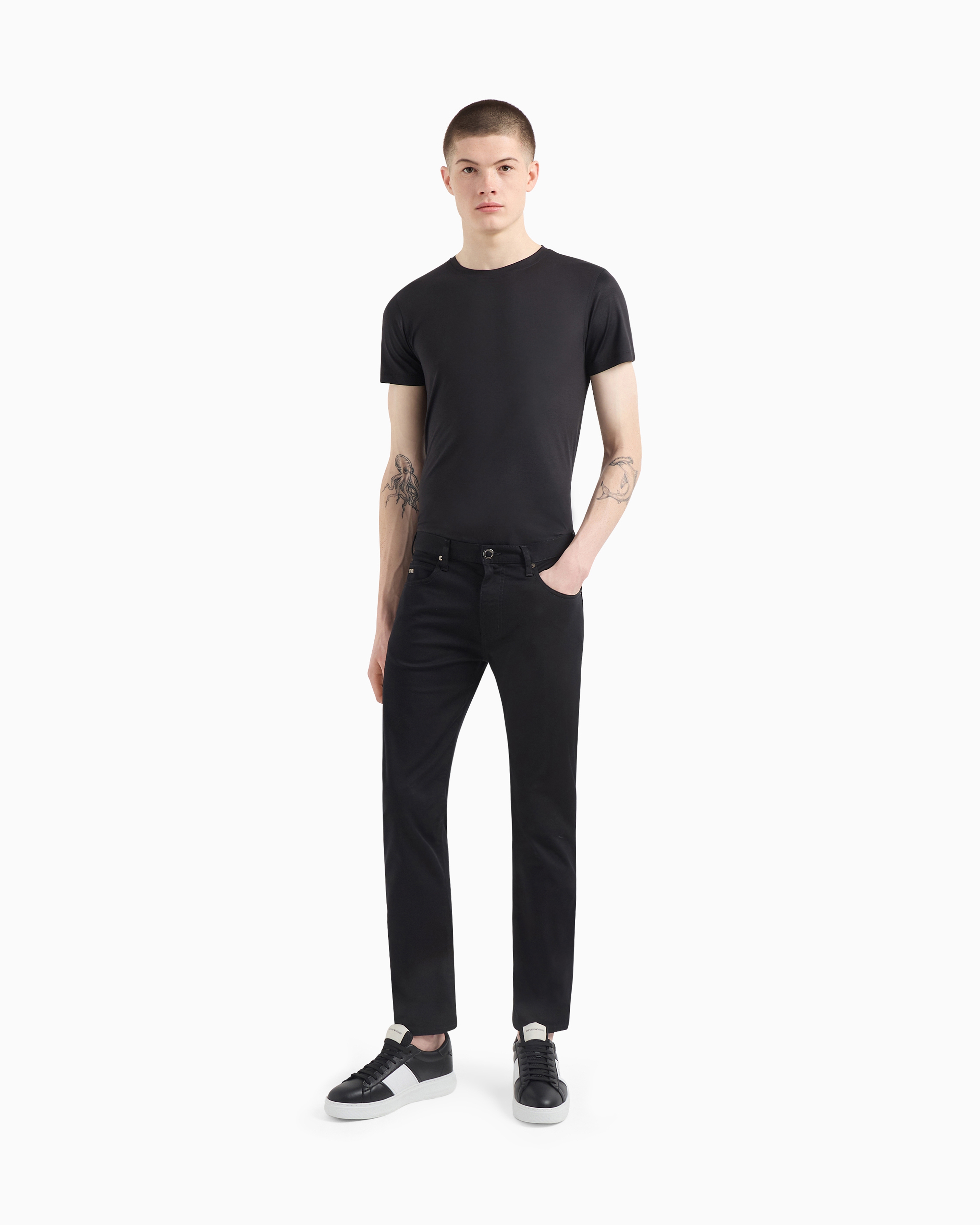 Jean J45 coupe classique en gabardine stretch Emporio Armani