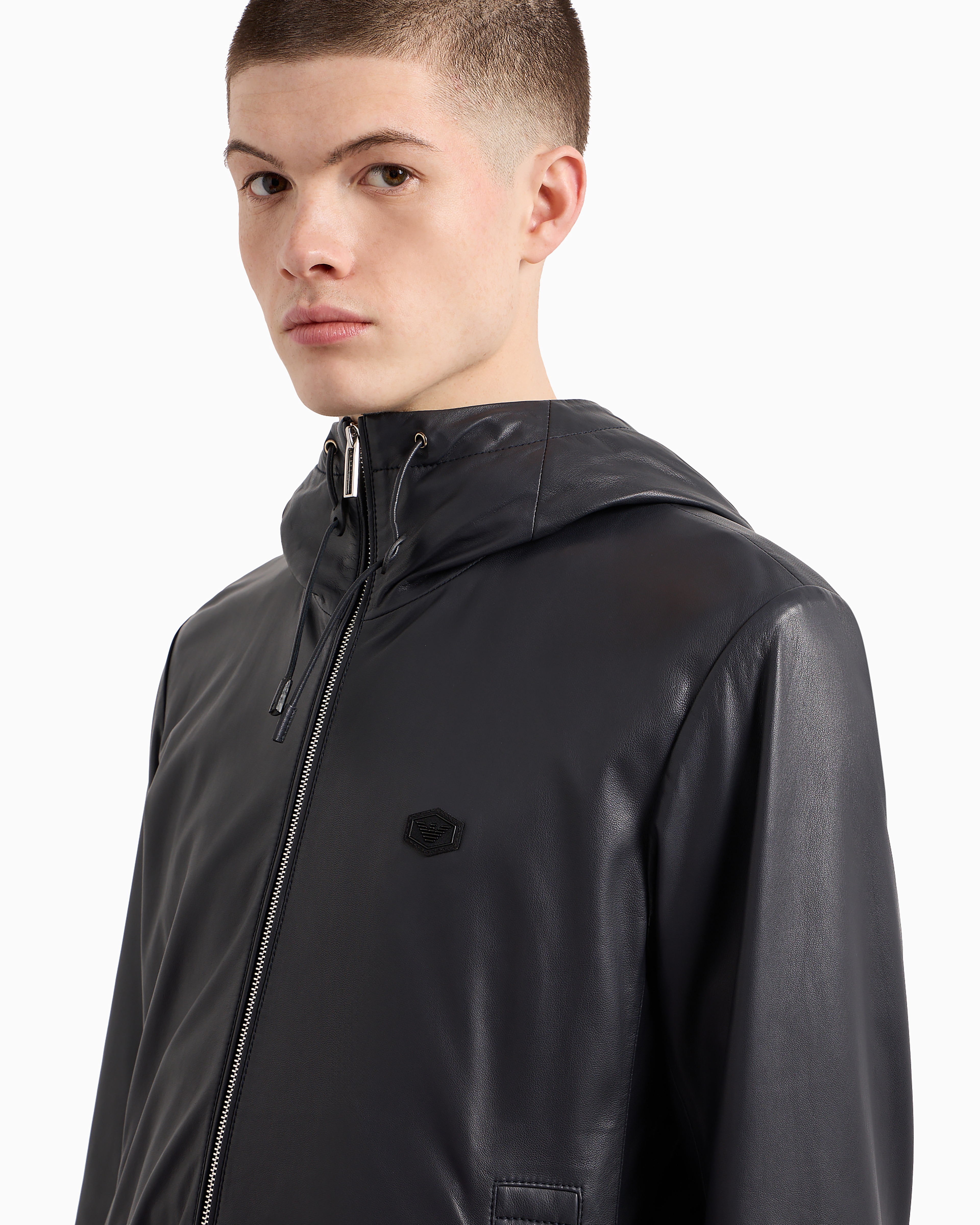 GIORGIO ARMANI イタリア製 lamb leather Giorgio Armani Men's Lambskin Leather Jacket | Neiman Marcus