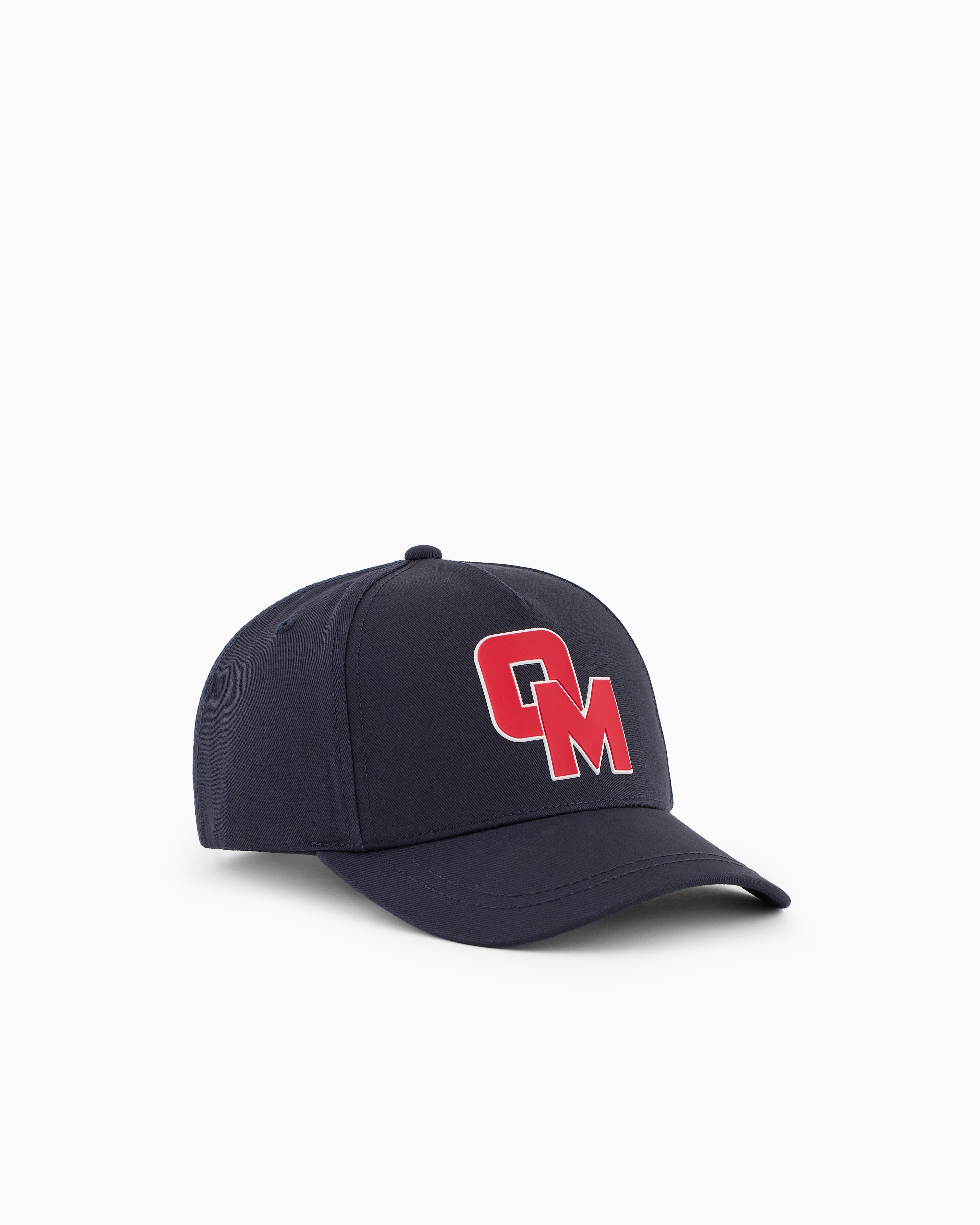 Ea7 Navy Blue Olimpia Milano Cotton Baseball Cap Small