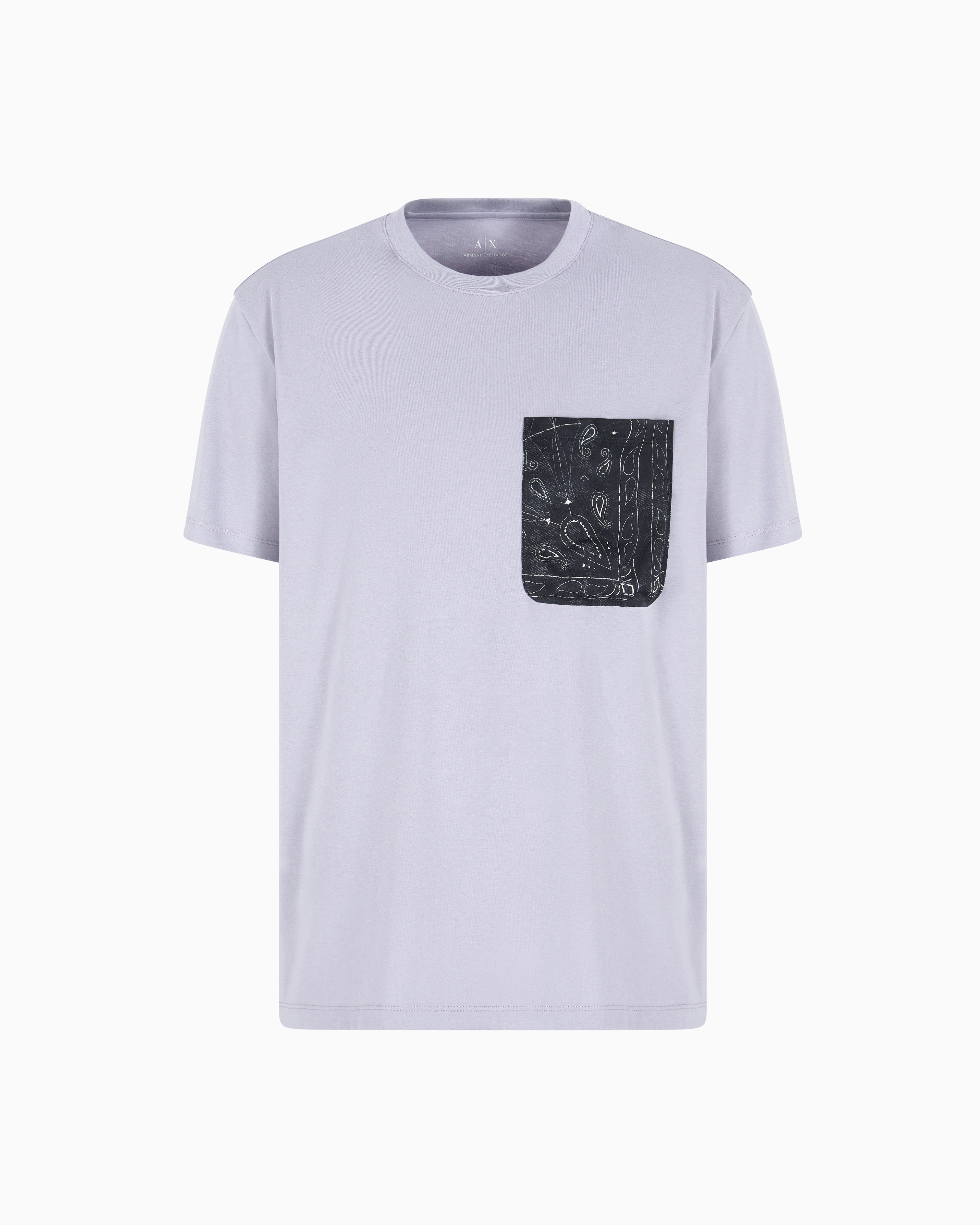 Armani Exchange Regular Fit T-shirts In Purple