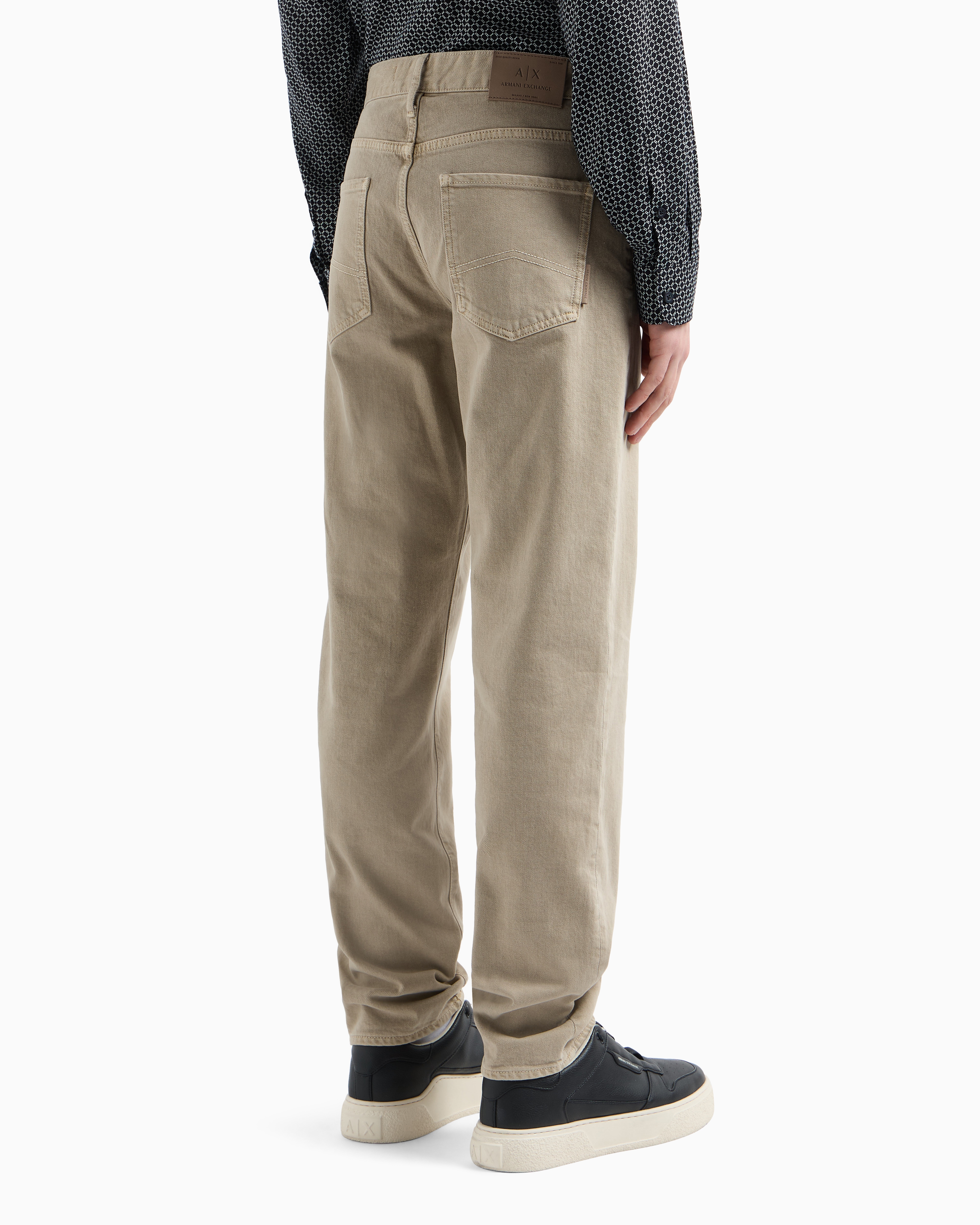 Armani Exchange -  J13 slim fit jeans cotton denim, Man, Beige, Size: