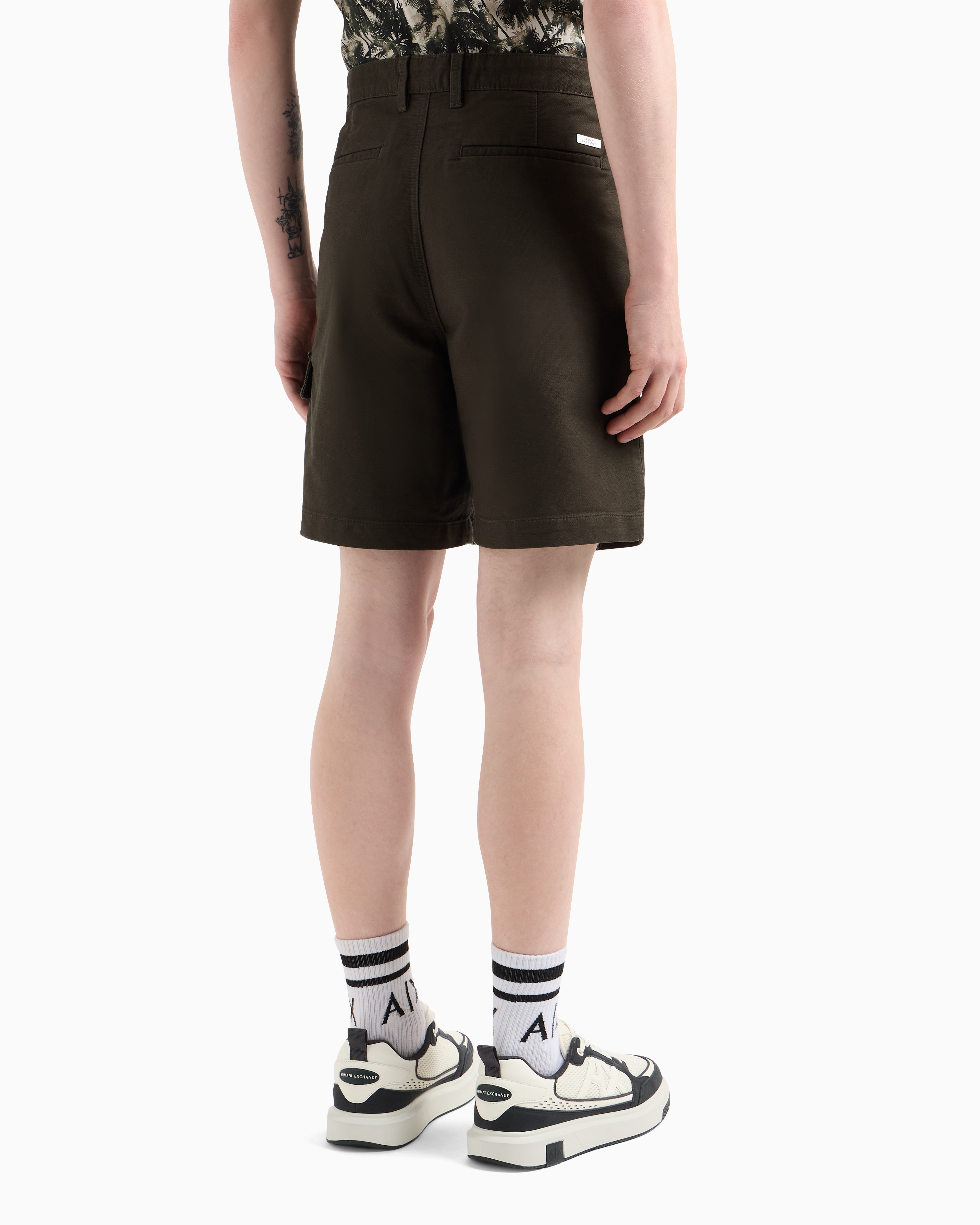Armani Exchange Bermuda Shorts In Green