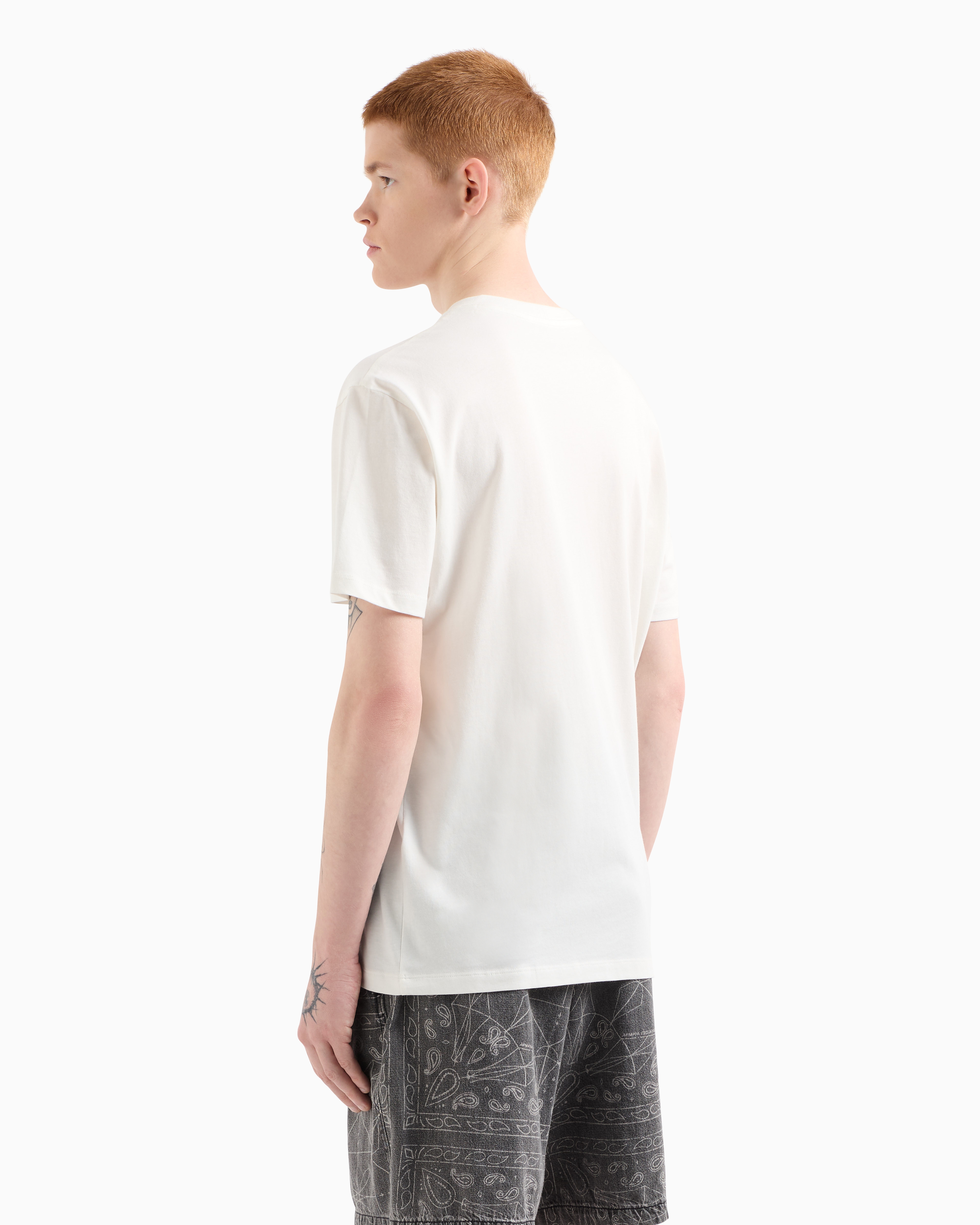 AXロゴ 半袖VネックTシャツ | Armani Exchange
