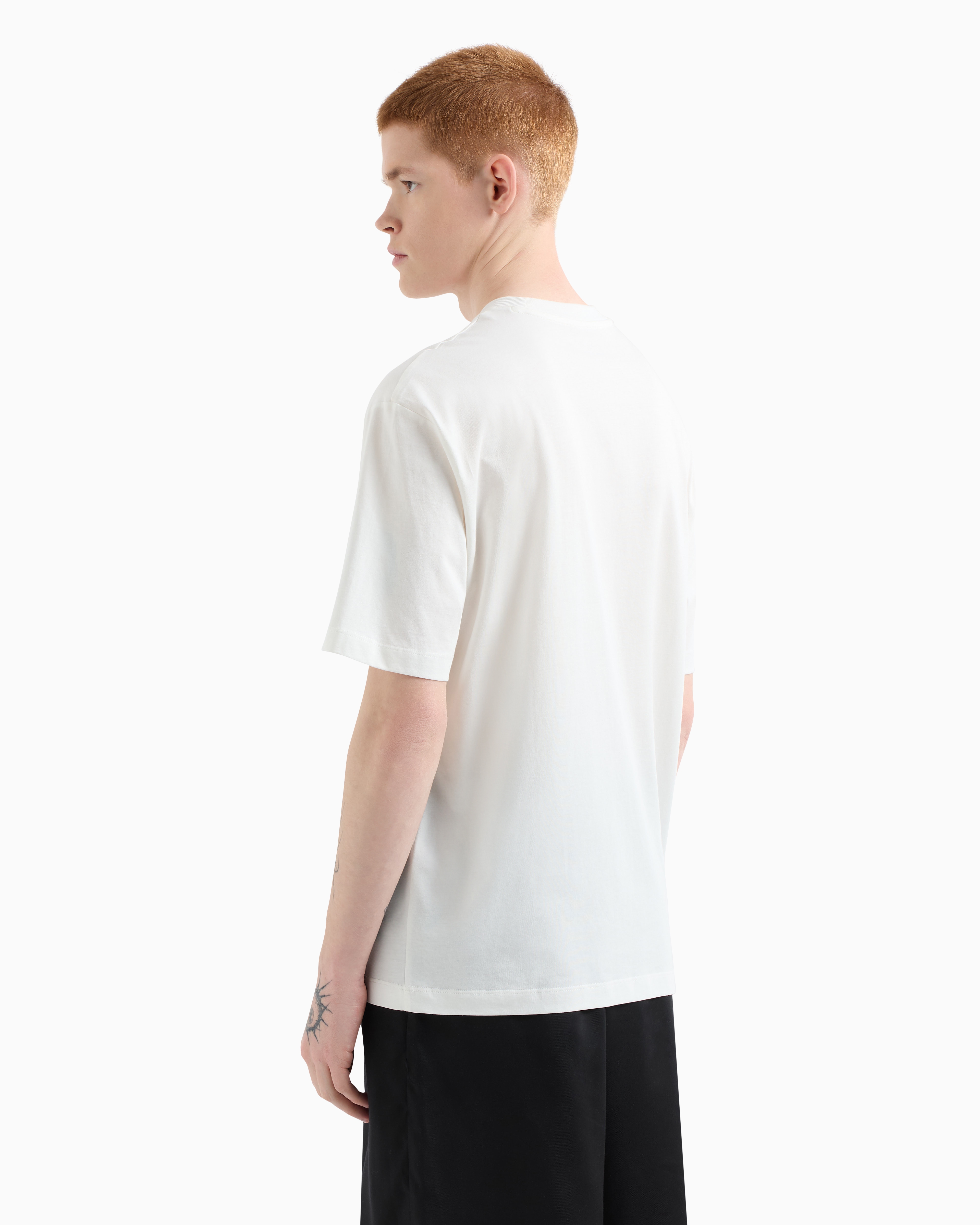 Armani Exchange Regular Fit T-shirts In White