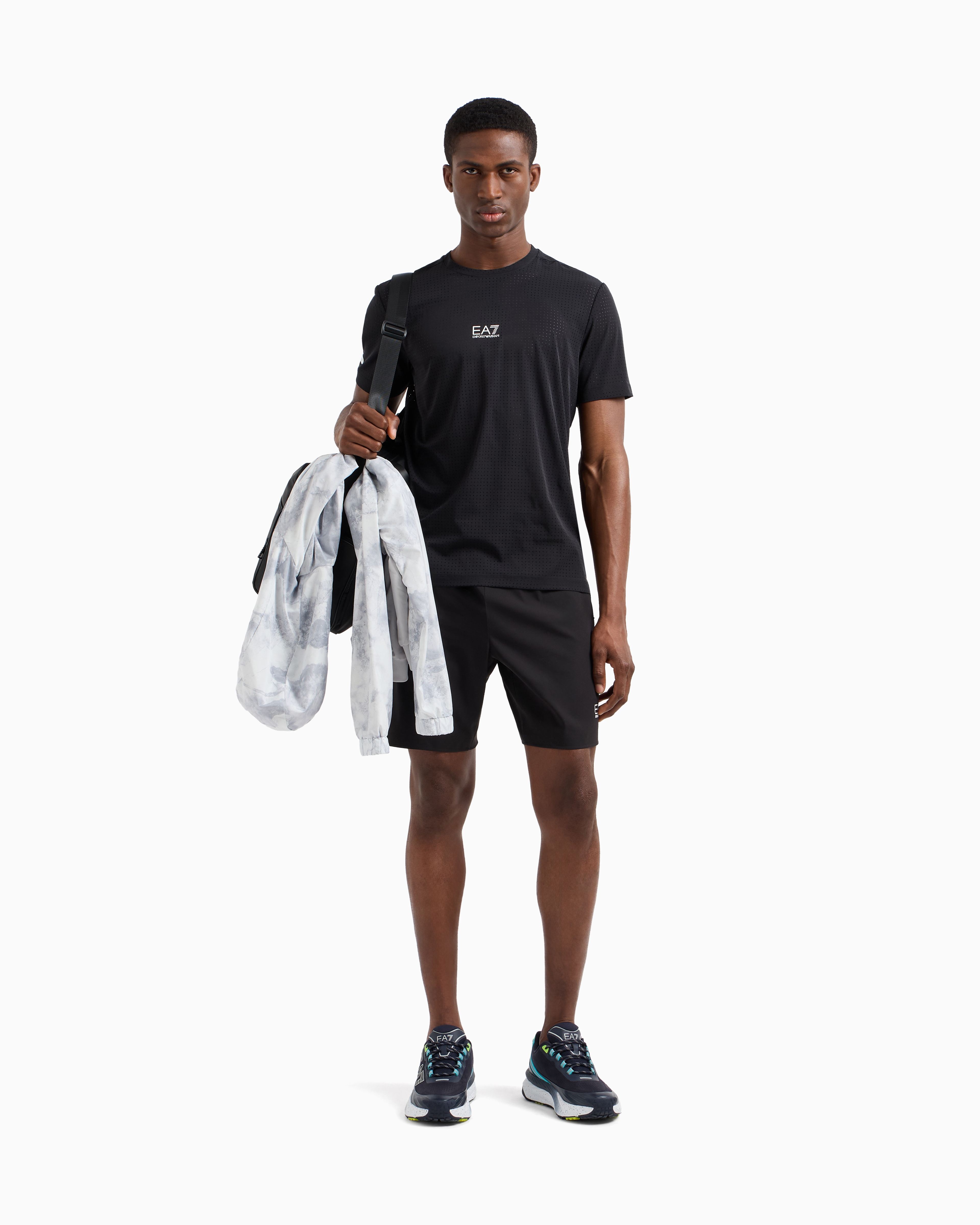 Ea7 Dynamic Athlete Shorts In Ventus7 Technical Fabric In Black