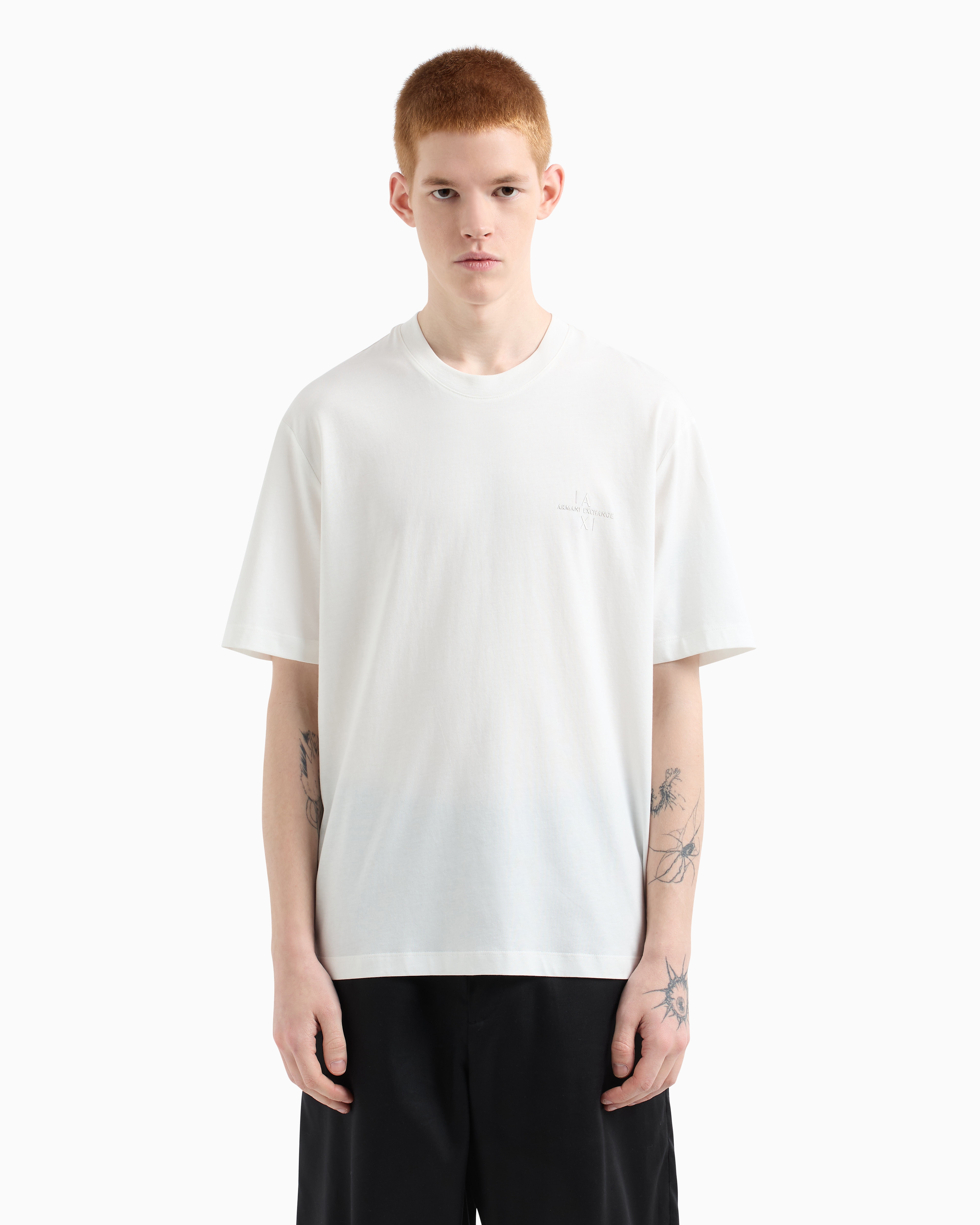 Armani Exchange Regular Fit T-shirts In White