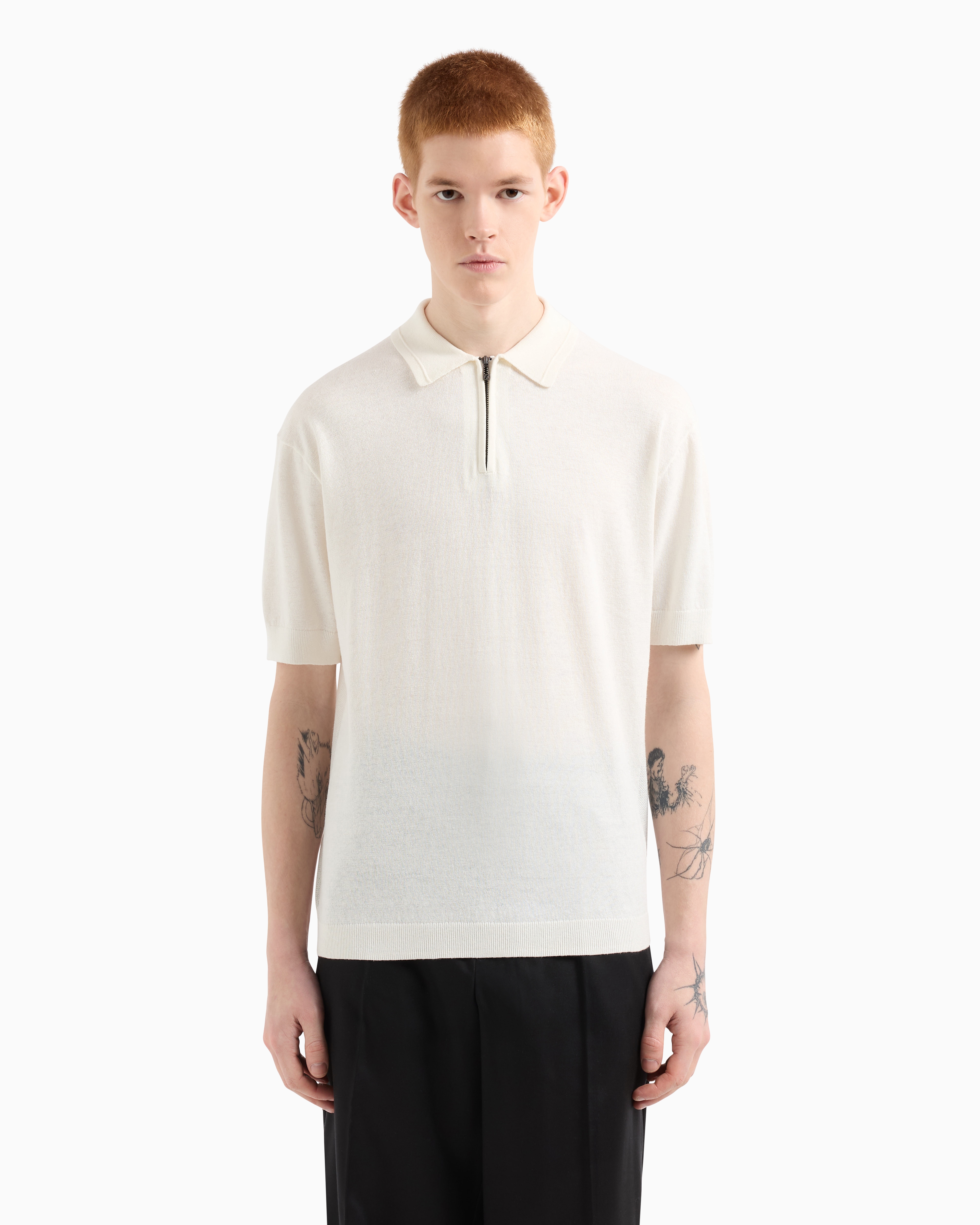 Armani Exchange - Knitted Tops, Man, White, Size: L