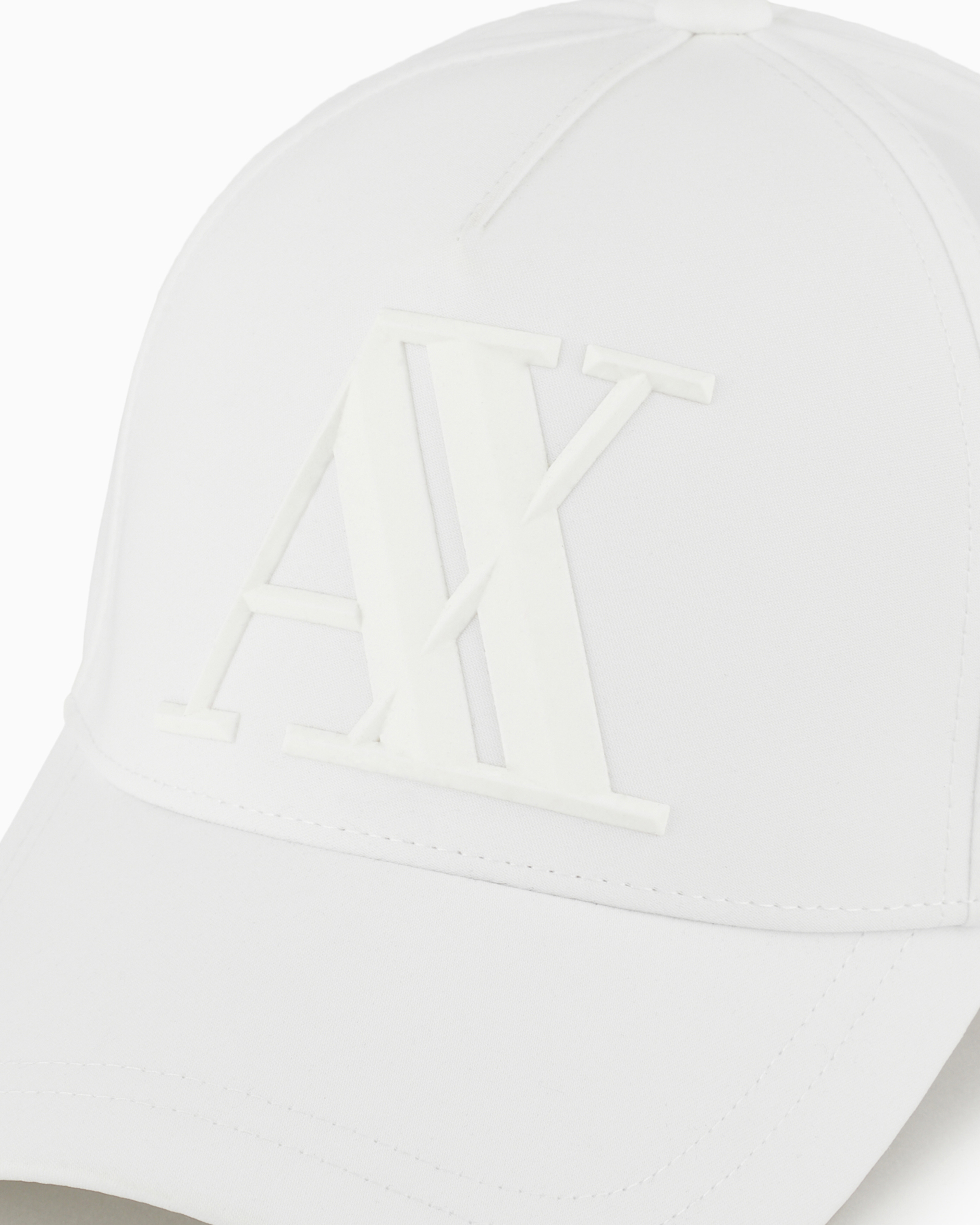 Armani Exchange - Visor cap with logo, Man, White, Size: TU