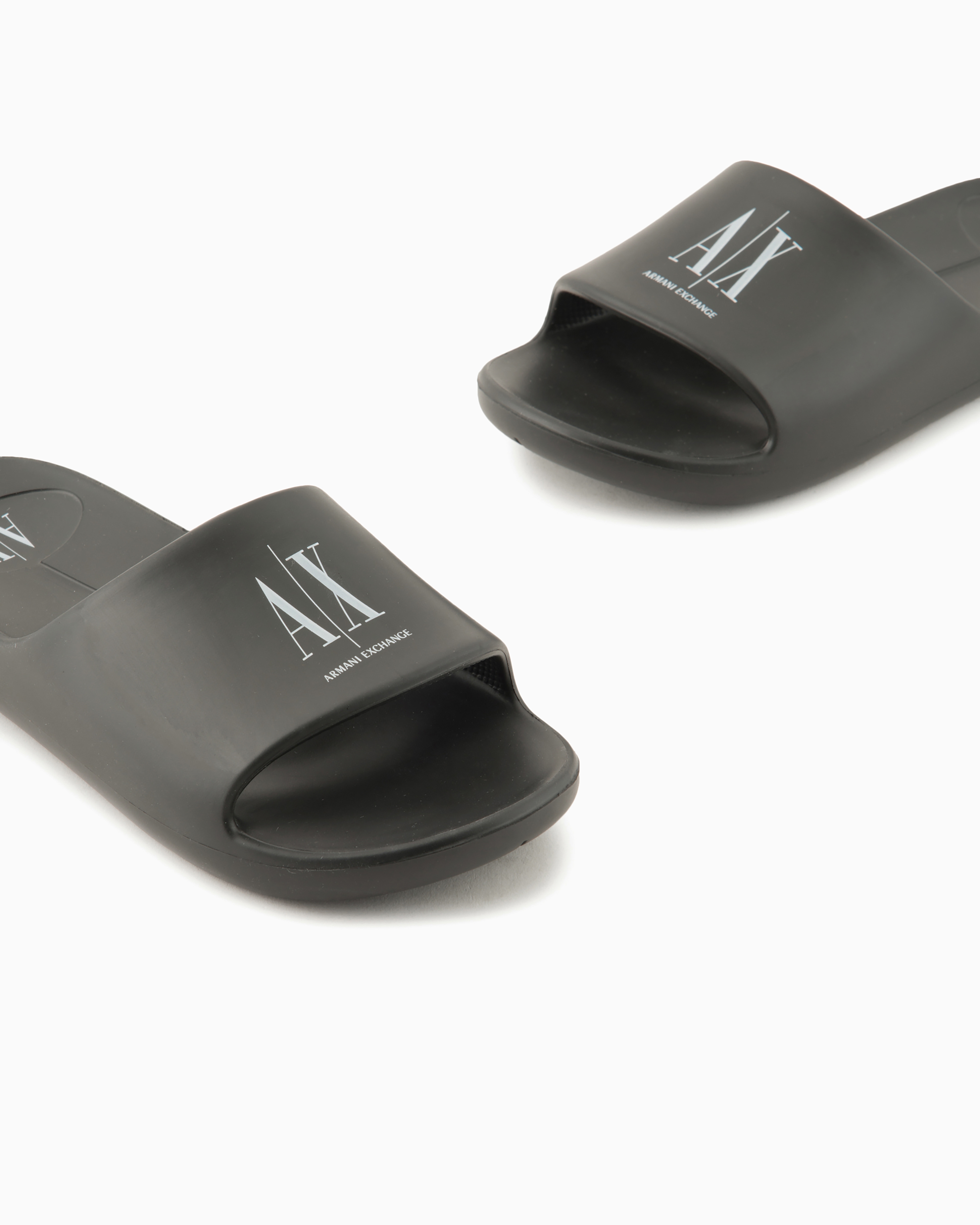 Armani Exchange - Slides, Woman, Black, Size: