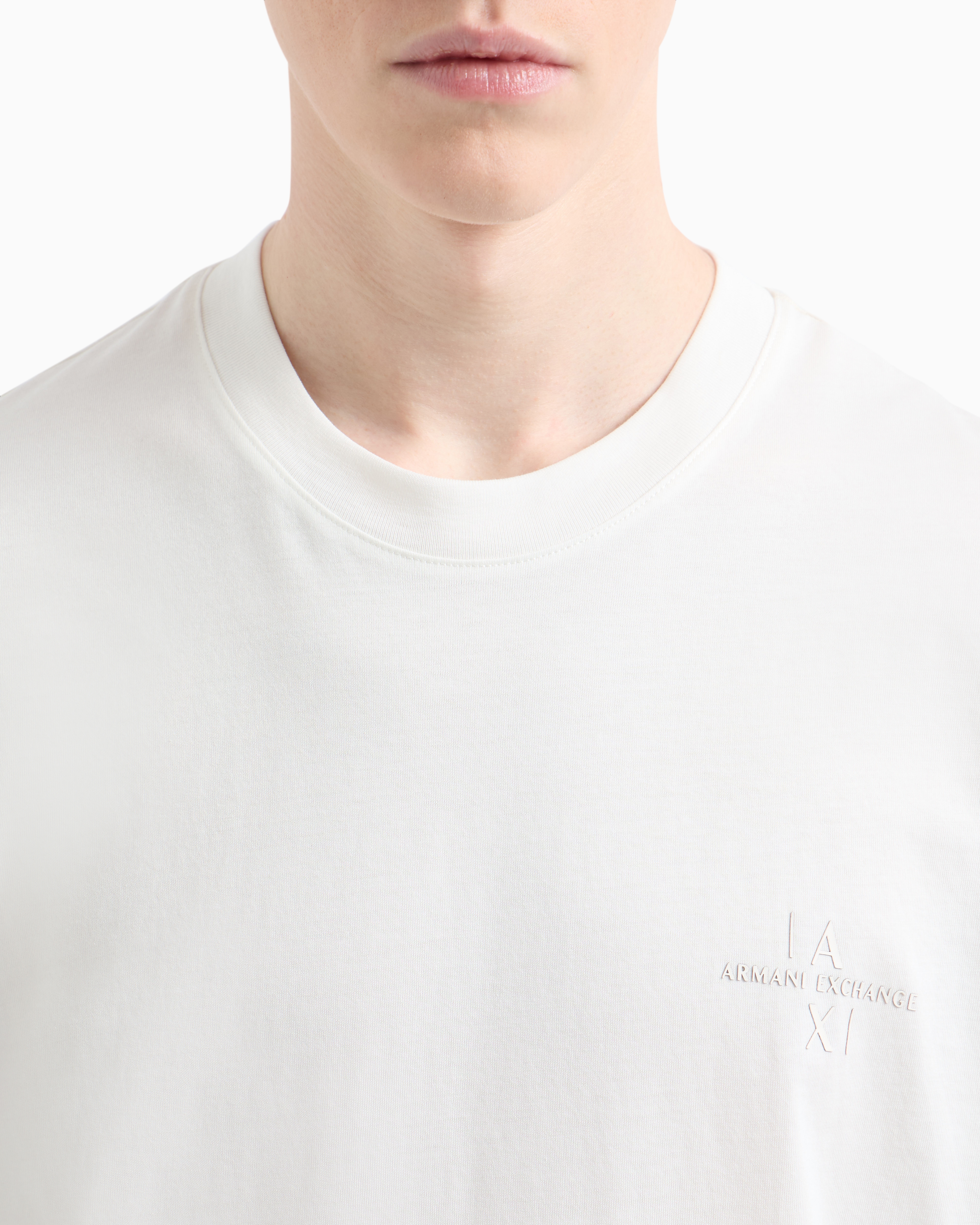 Armani Exchange Regular Fit T-shirts In White
