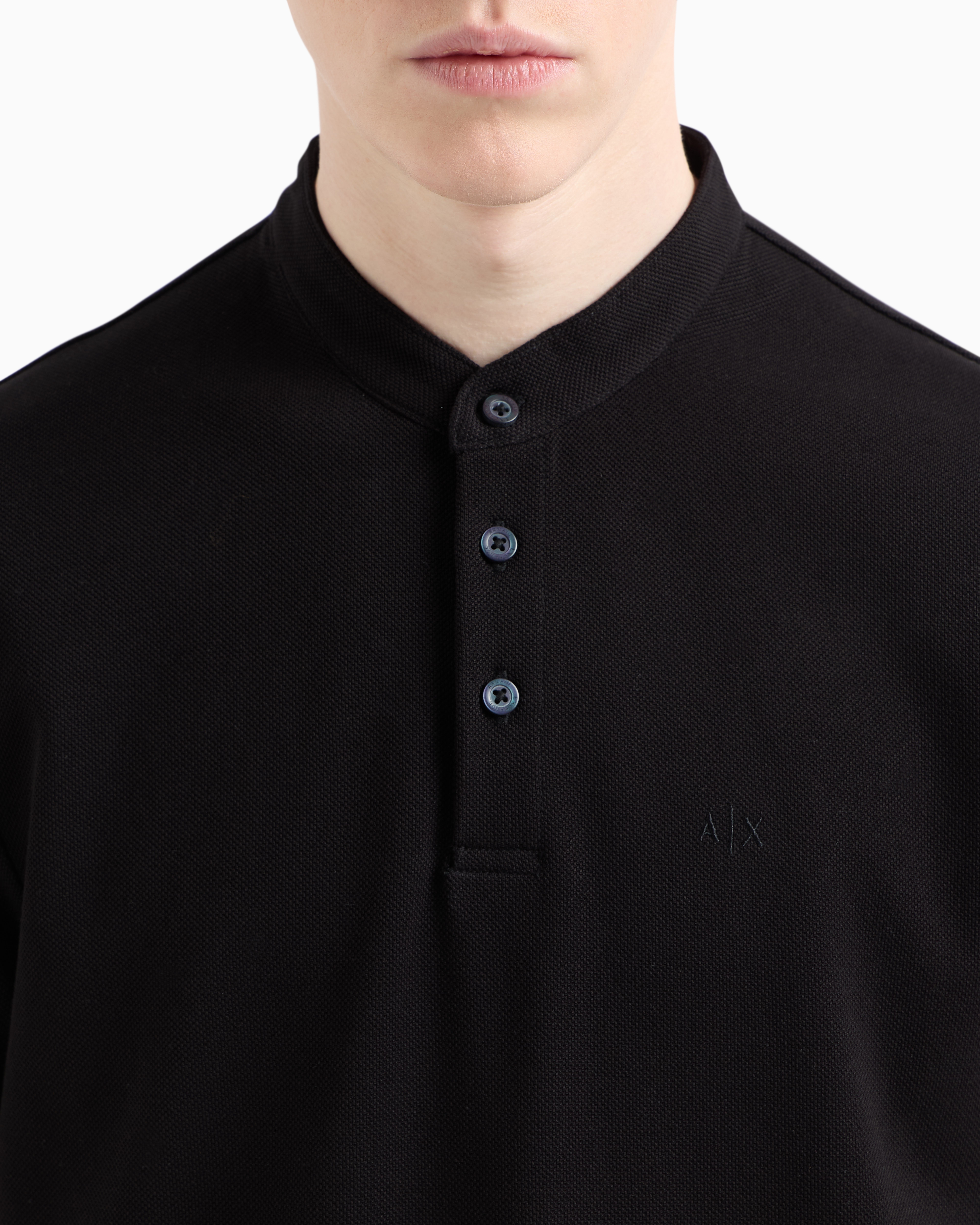 Slim fit polo cotton piquet