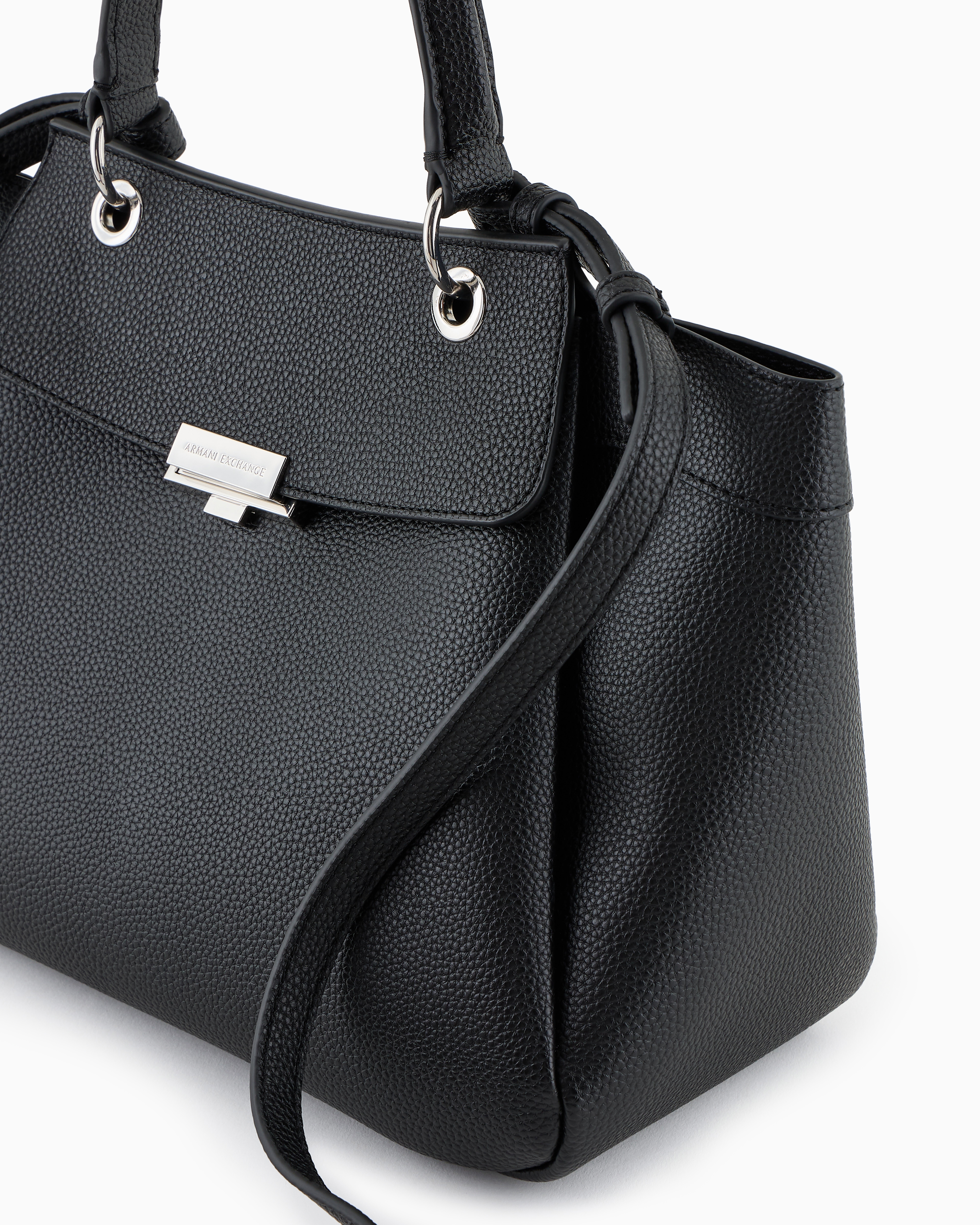 ARMANI COLLEZIONI 手袋　本革　米国購入 Handbag with flap and metal details | Armani Exchange