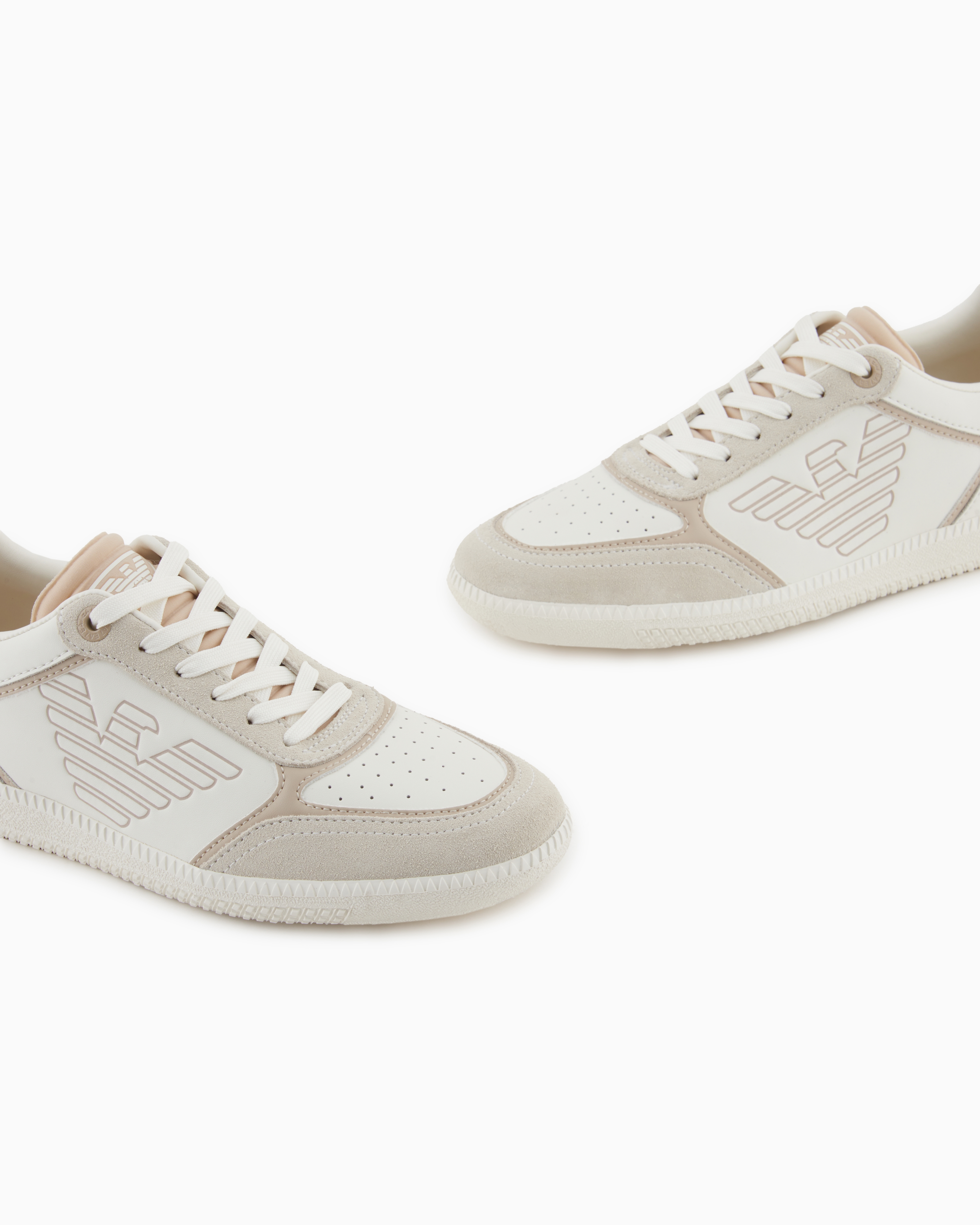 Ea7 Heritage Eagle Sneakers In White