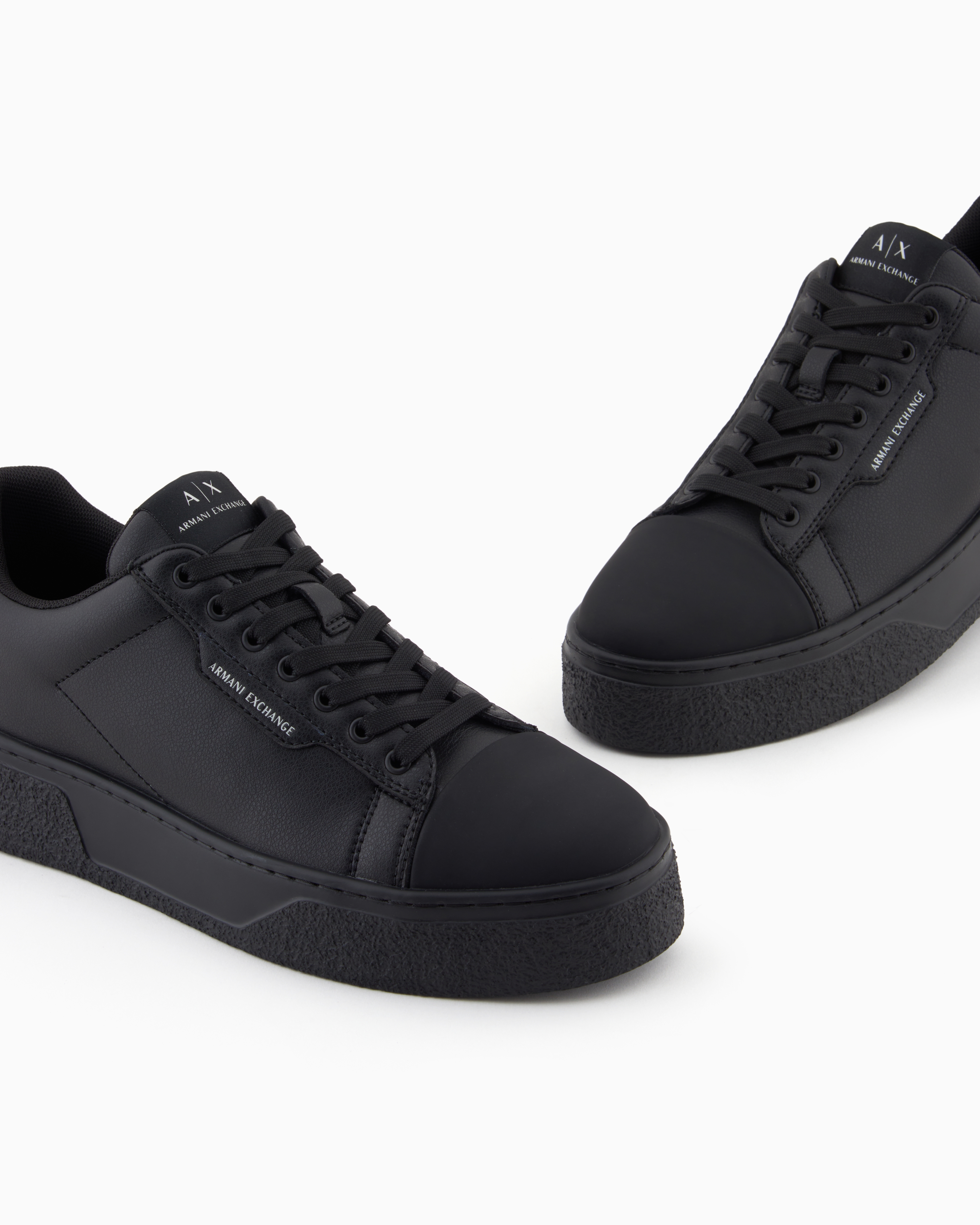 Armani Exchange - Sneakers with high sole, Man, Black, Size: