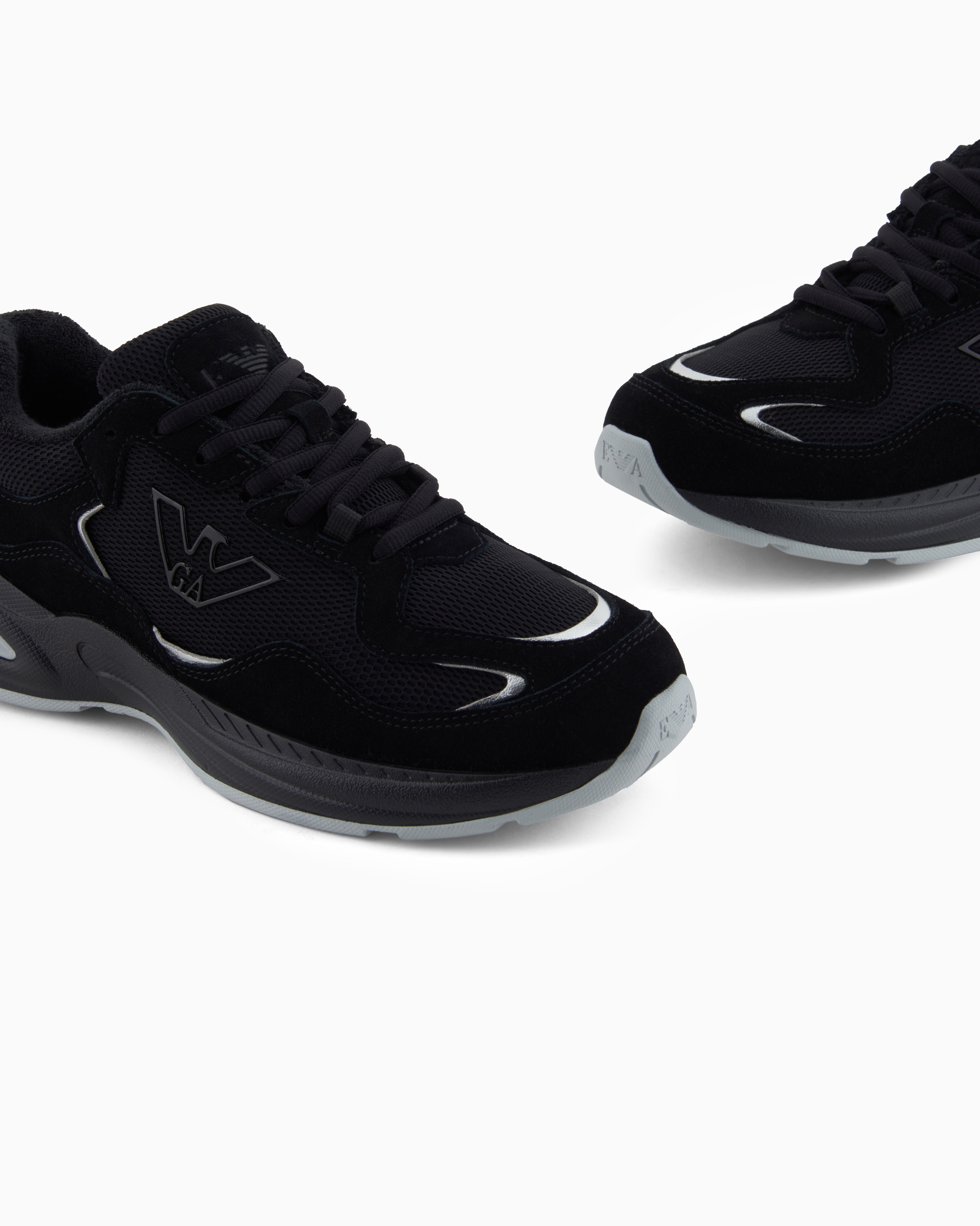 【EMPORIO ARMANI】EA7 メッシュ スニーカー イーグルロゴ EMPORIO ARMANI EA7（エンポリオアルマーニイーエーセブン）の