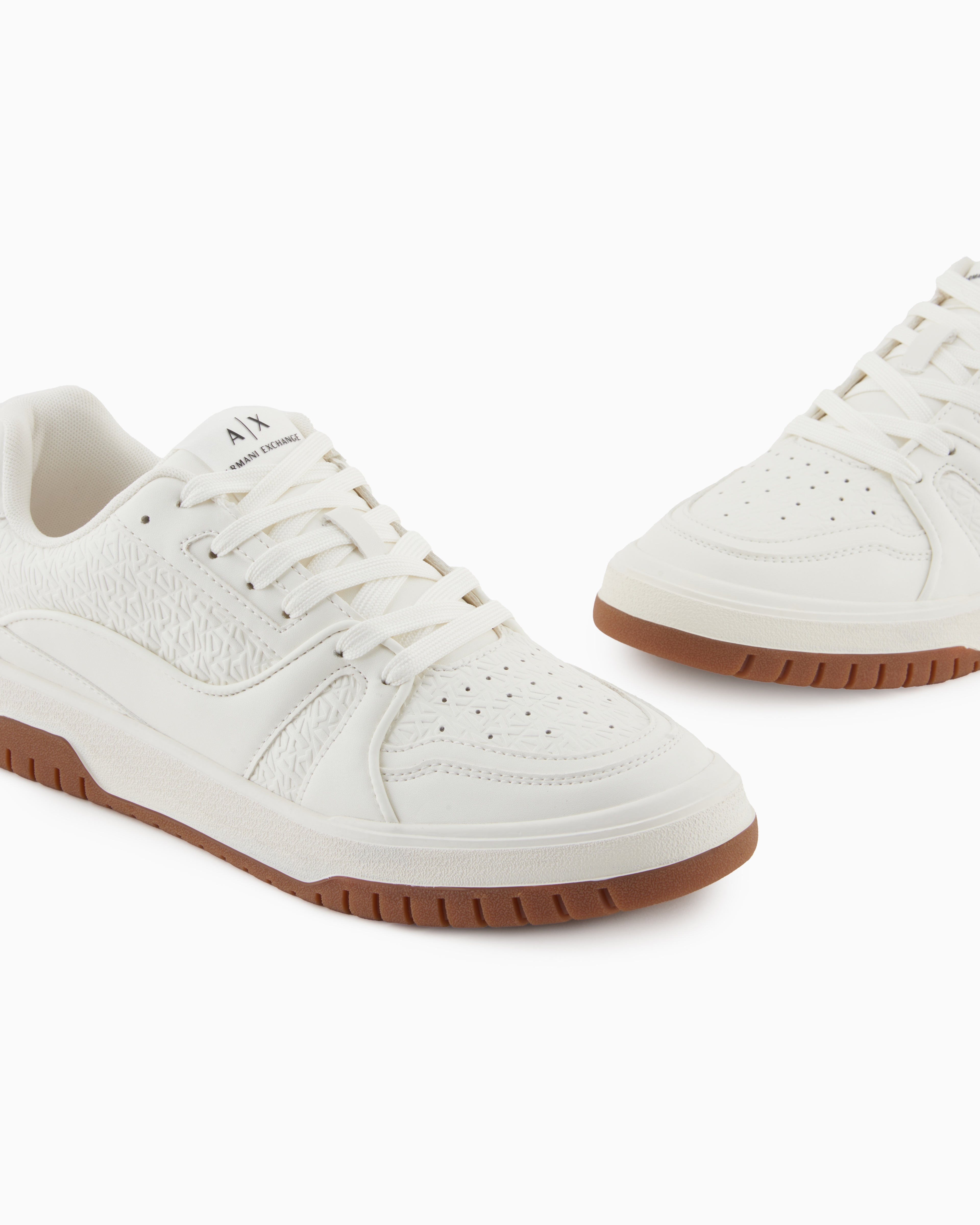Armani Exchange Sneakers In White