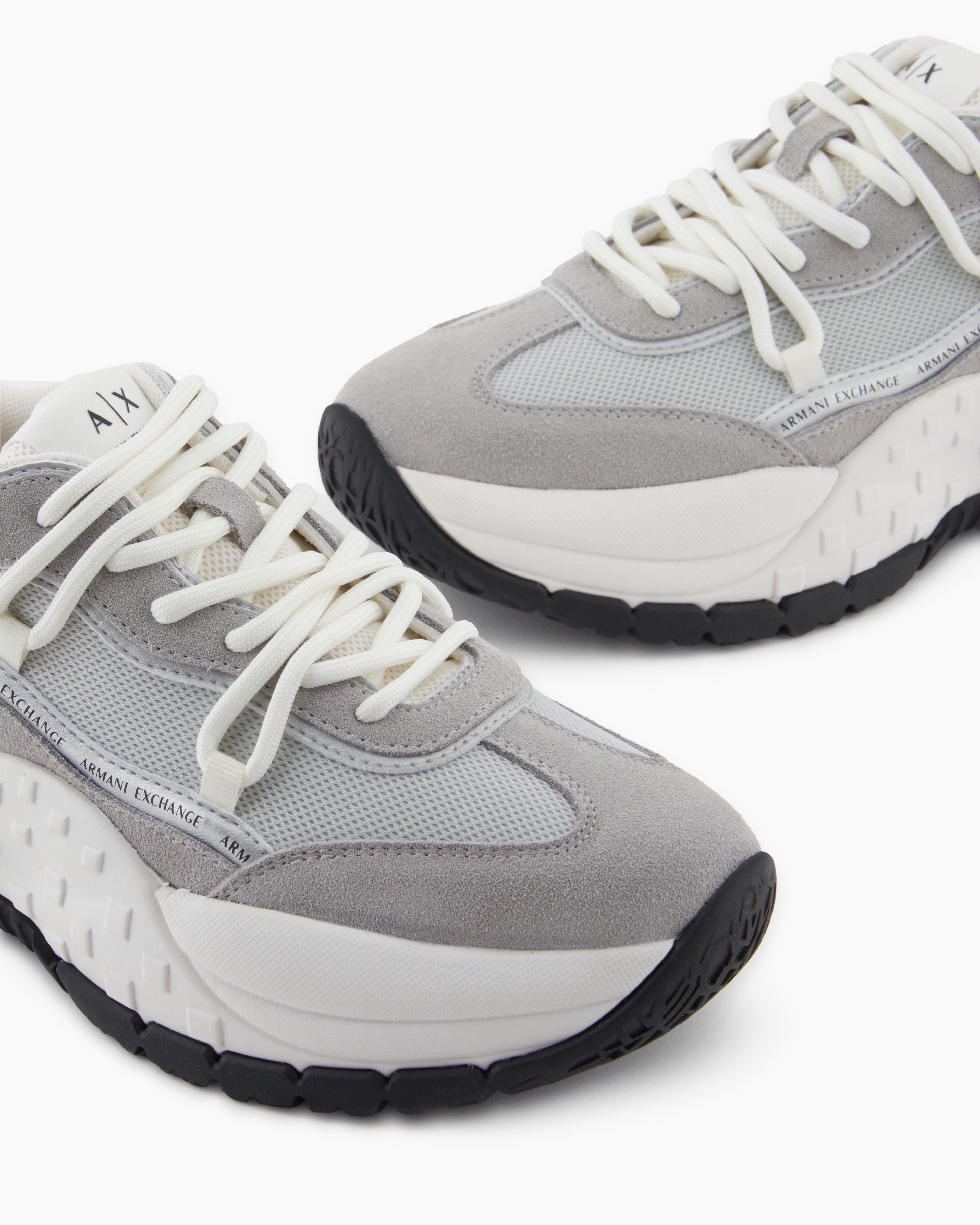 Armani Exchange - Sneakers, Woman, Grey, Size: