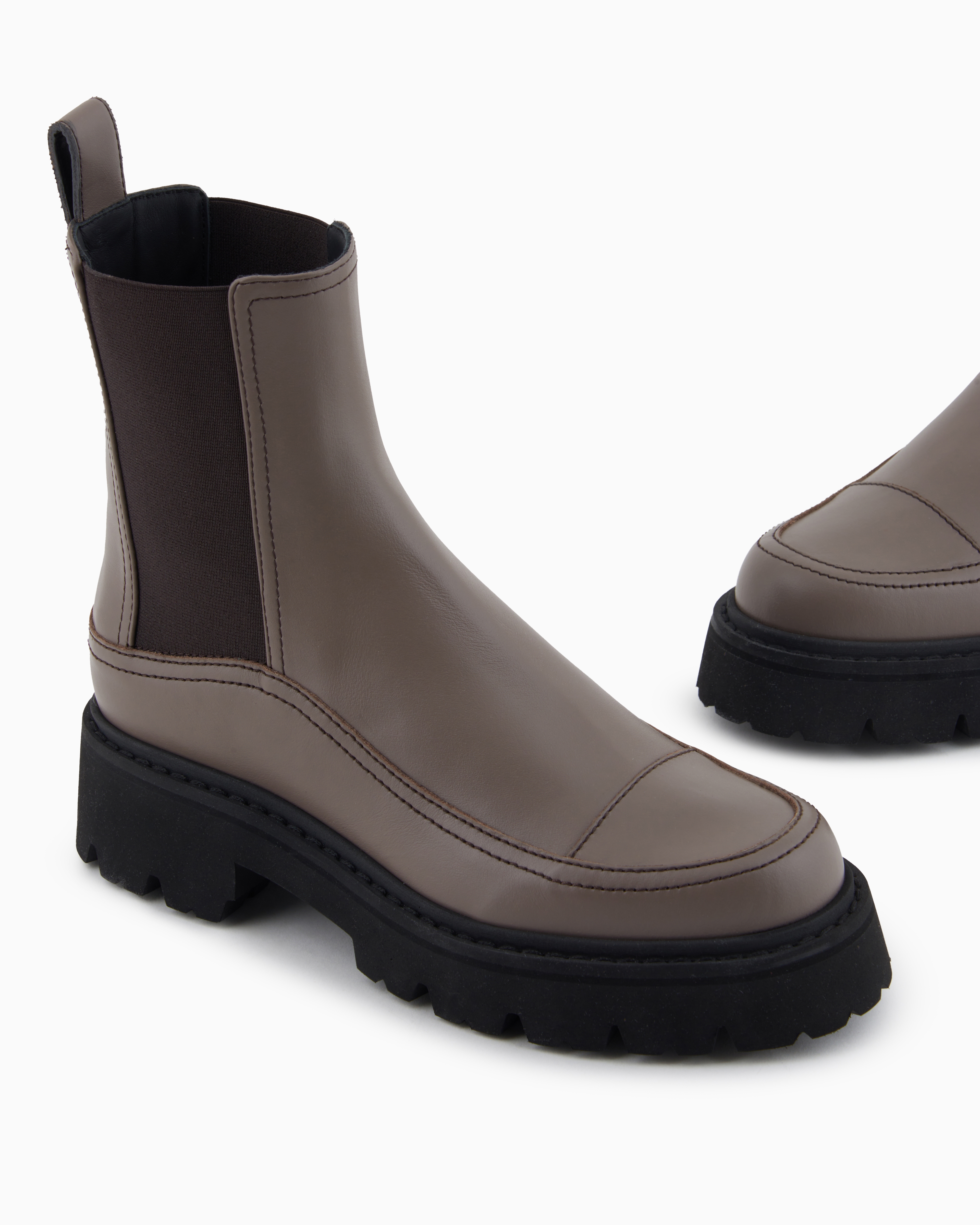EMPORIO ARMANI ブーツ ベージュx黄緑 4105125F0039 EMPORIO ARMANI EA7 (エンポリオ アルマーニ) Crusher Distance