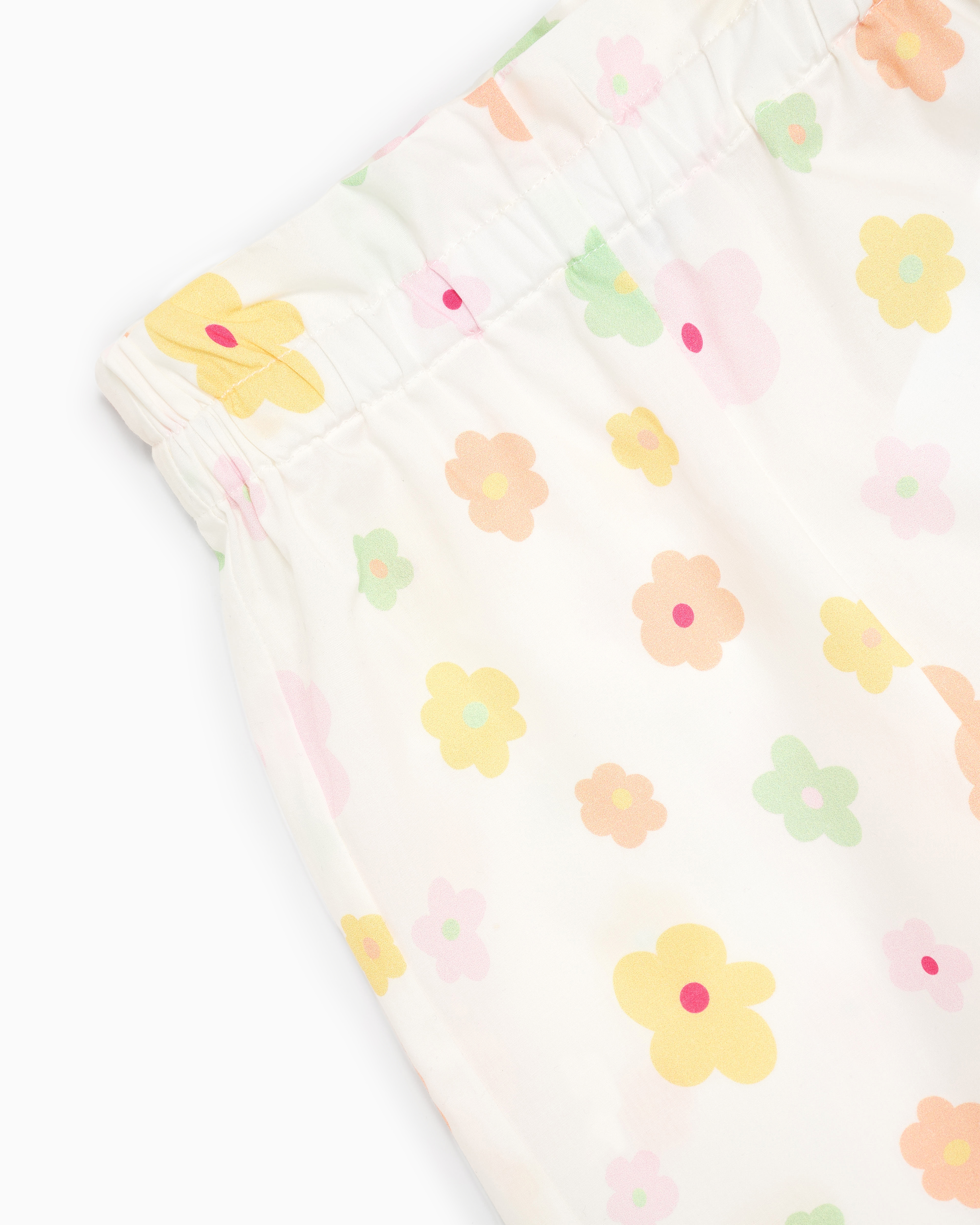 Emporio Armani Poplin Boy Shorts With An All-over Print In Multicoloured