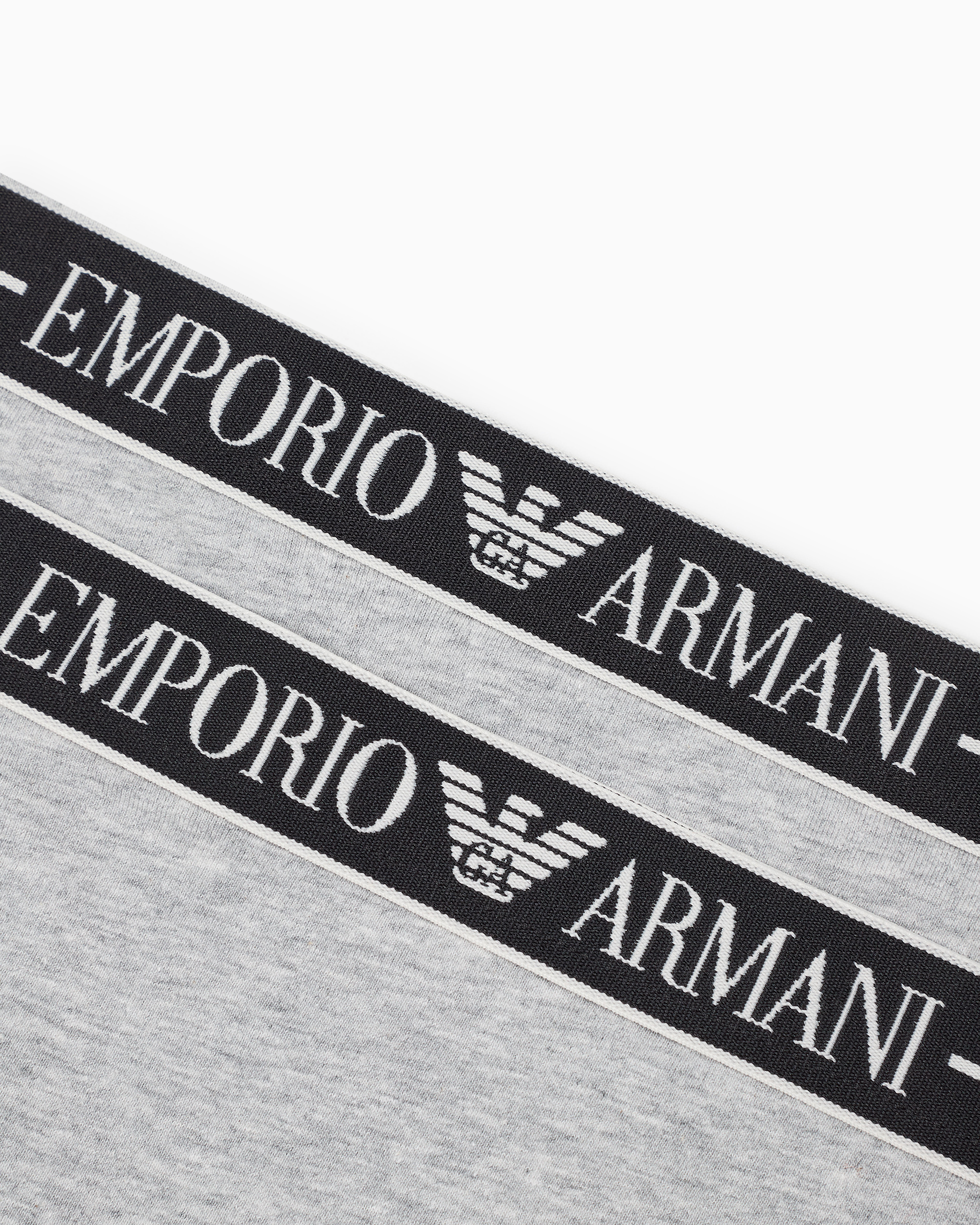 [EMPORIO ARMANI UW] コットンイーグル光沢ロゴバンドブリーフ EMPORIO ARMANI エンポリオ アルマーニ 2枚セット ブリーフ