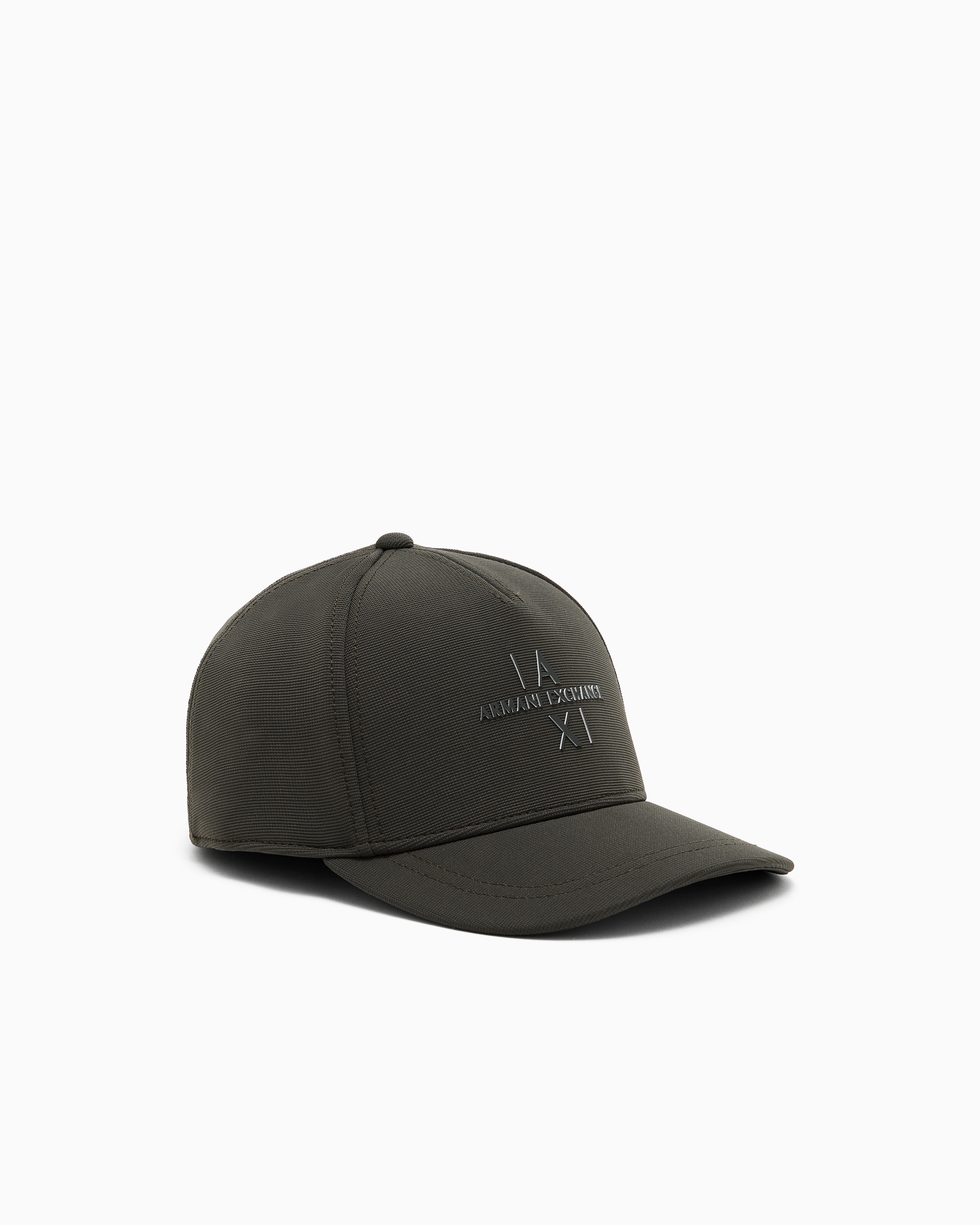 Armani Exchange Cap With Visor And Logo In Green