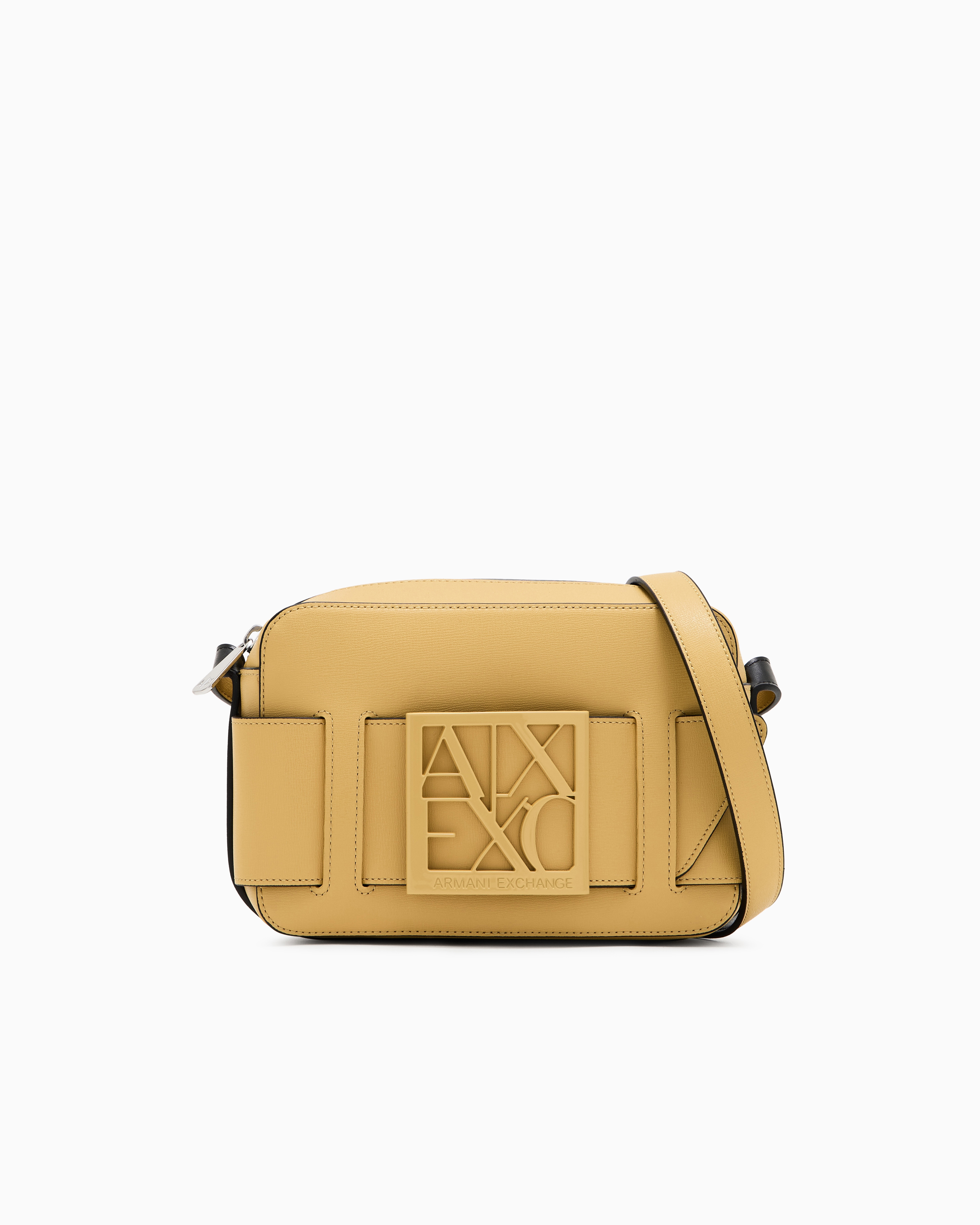Armani Exchange Crossbody Bag With Logo In Yellow