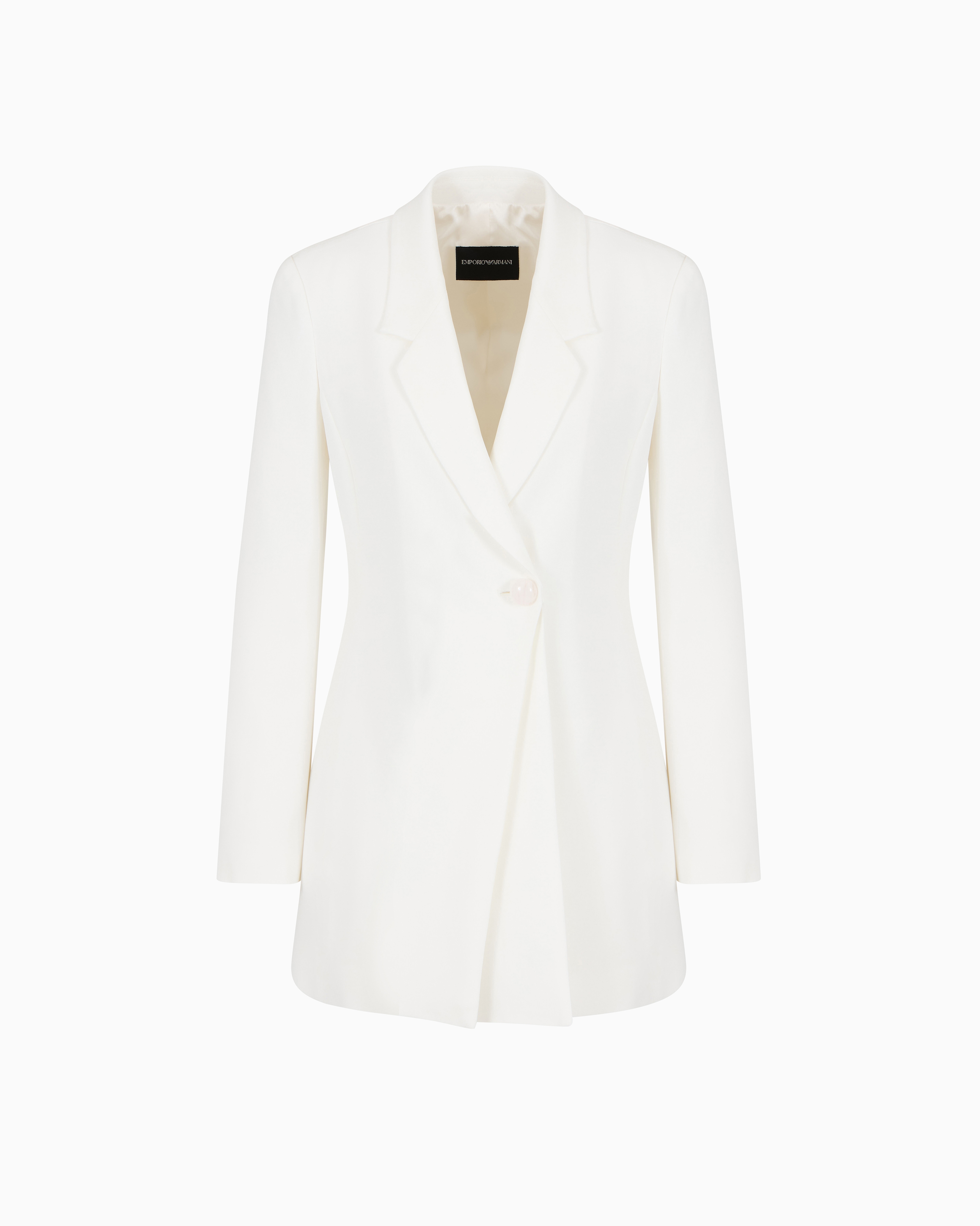 アウターその他 EMPORIO ARMANI Woman Blazer White EW001559TE10419 U0006 EMPORIO ARMANI: women's single-breasted blazer - White