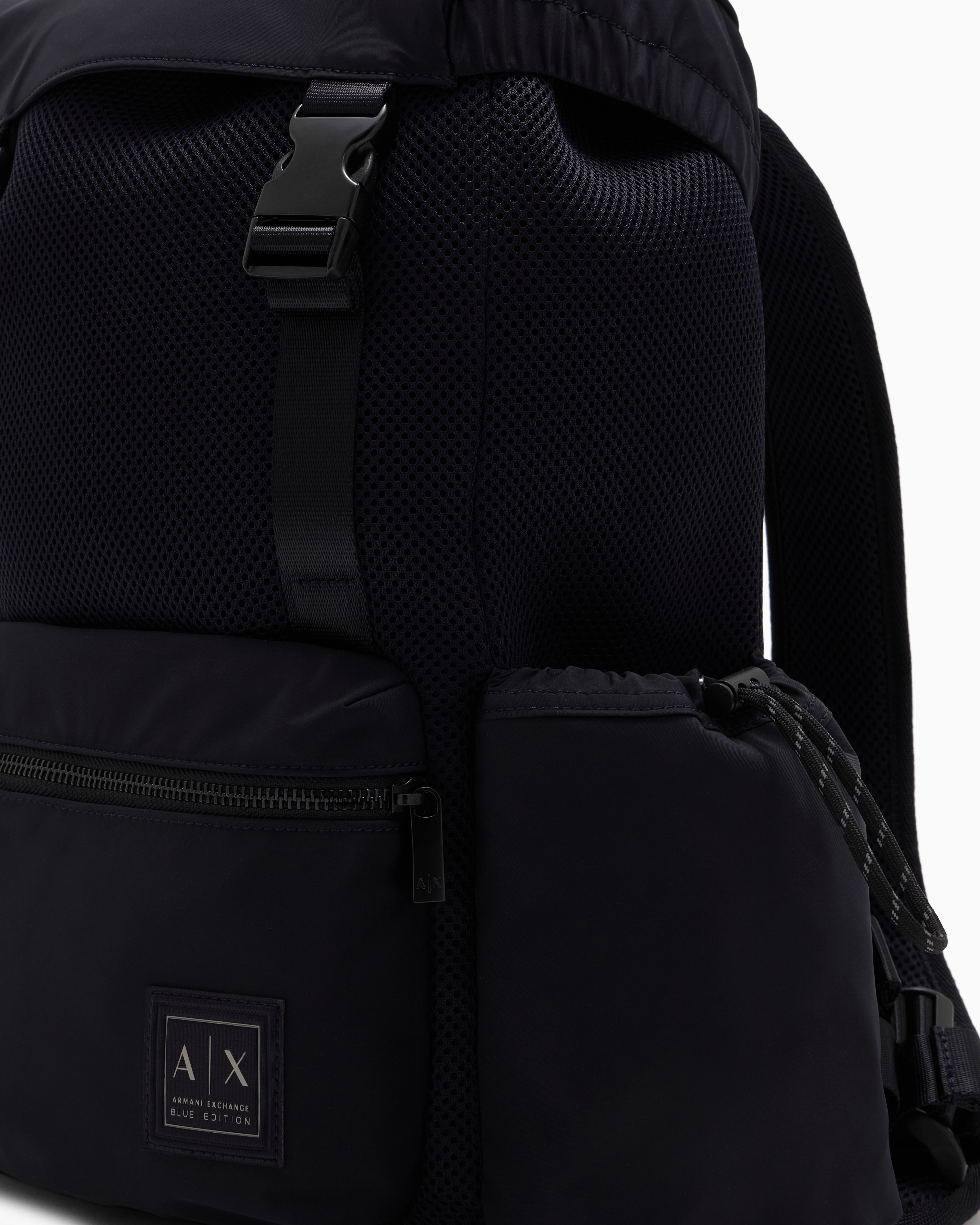 Armani Exchange - Backpack with side pockets, Man, Navy Blue, Size: TU