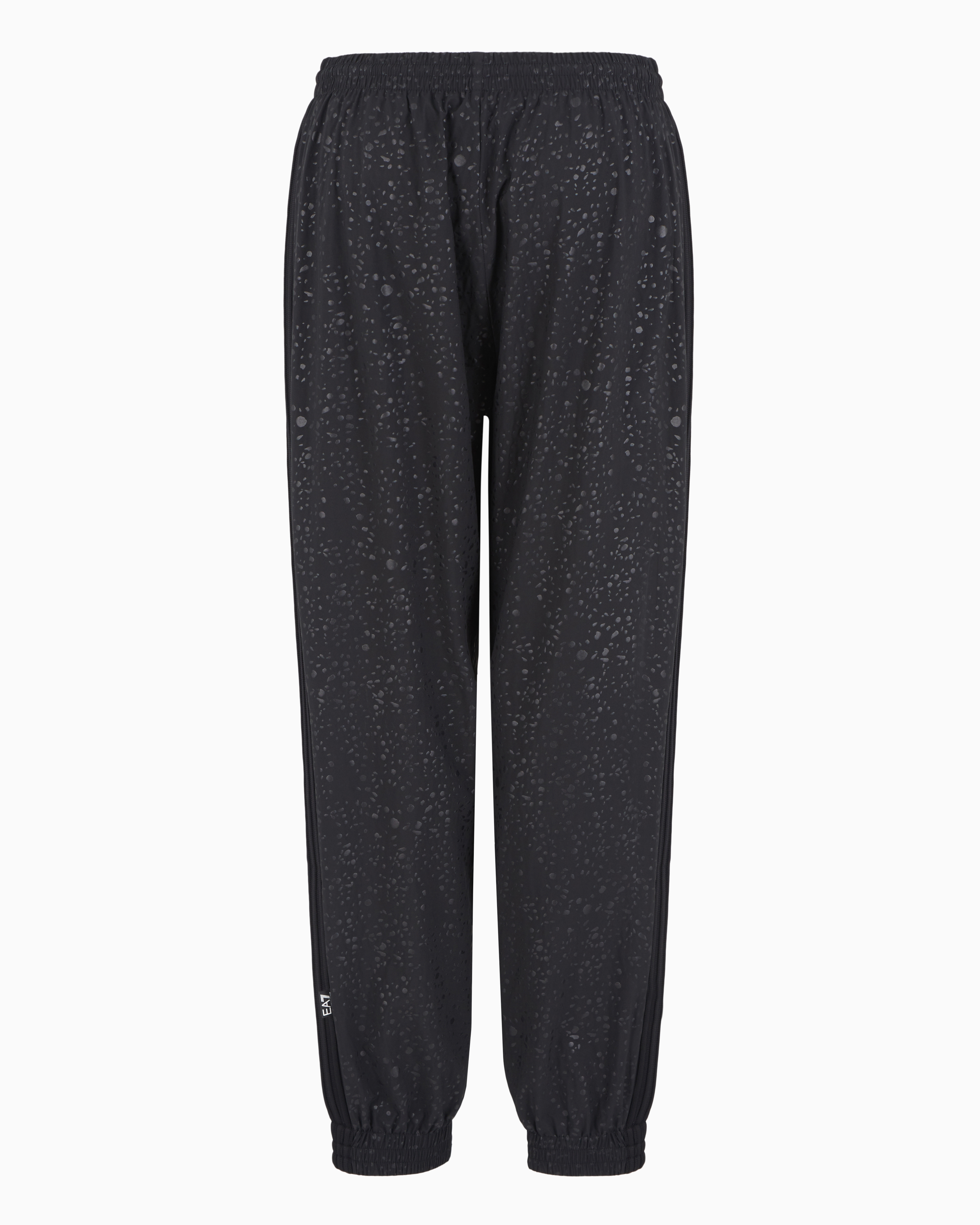 Ea7 7.0 Joggers In Printed Technical Fabric In Black
