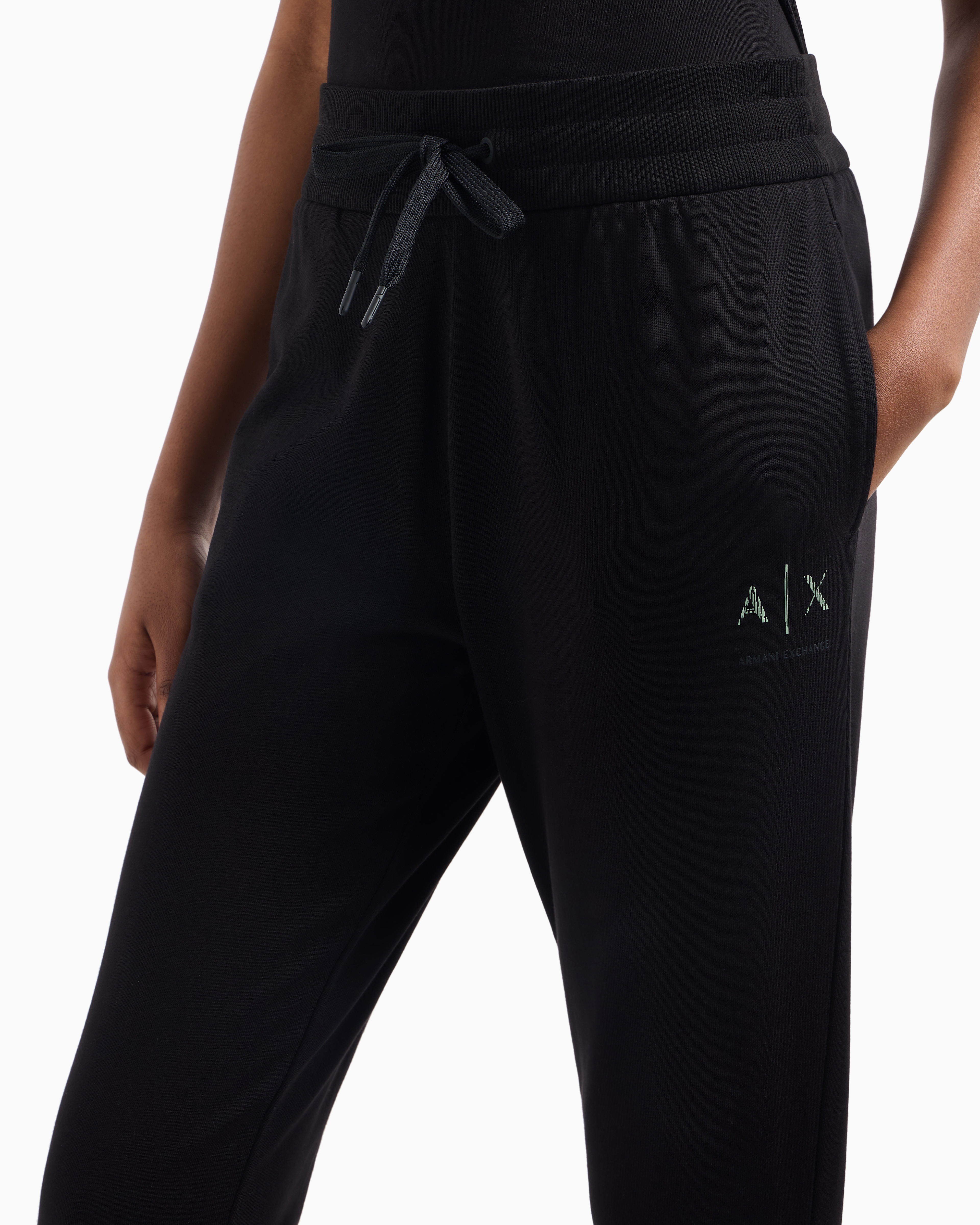 Armani Exchange - Sweatpants, Woman, Black, Size: