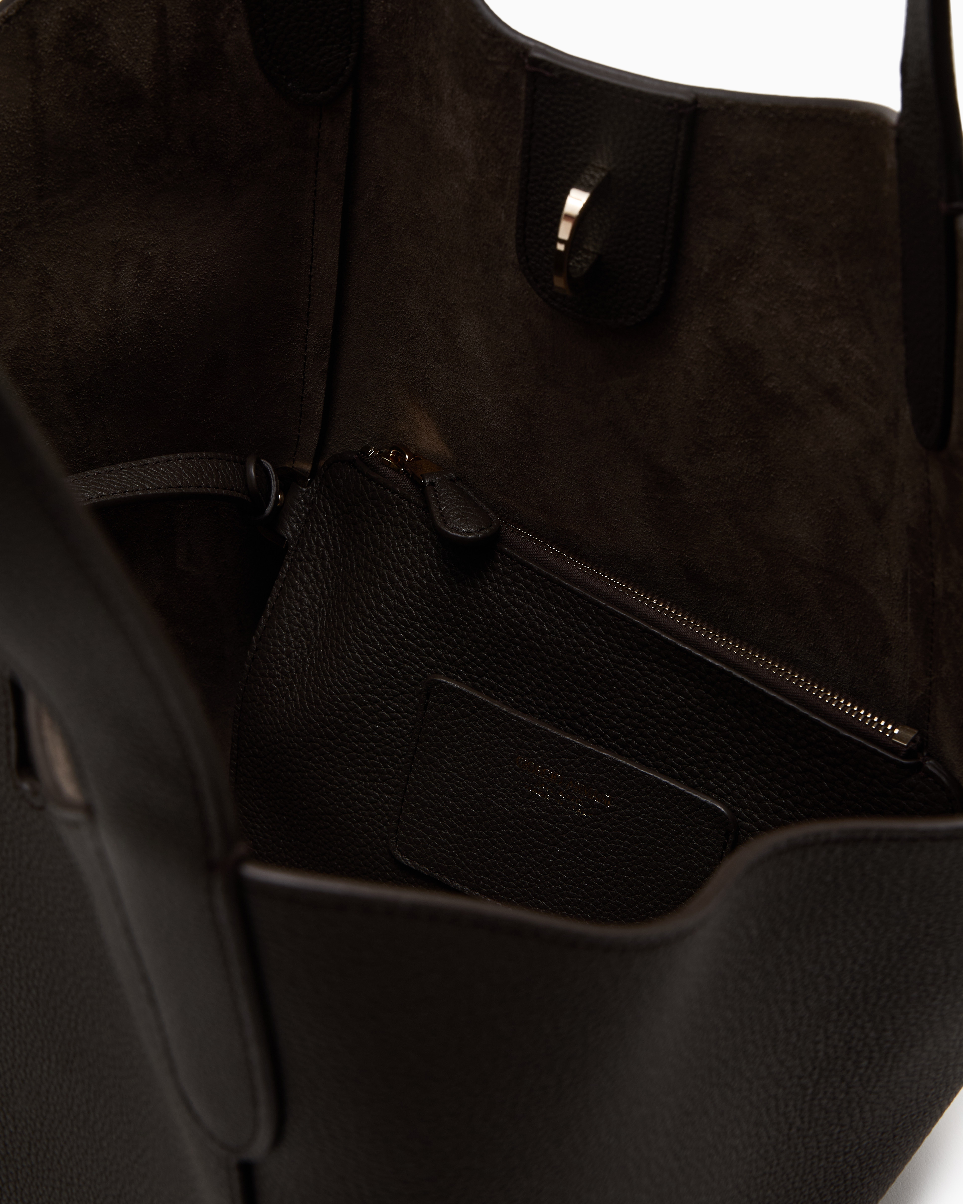 Giorgio Armani Medium Pebbled Leather Handbag