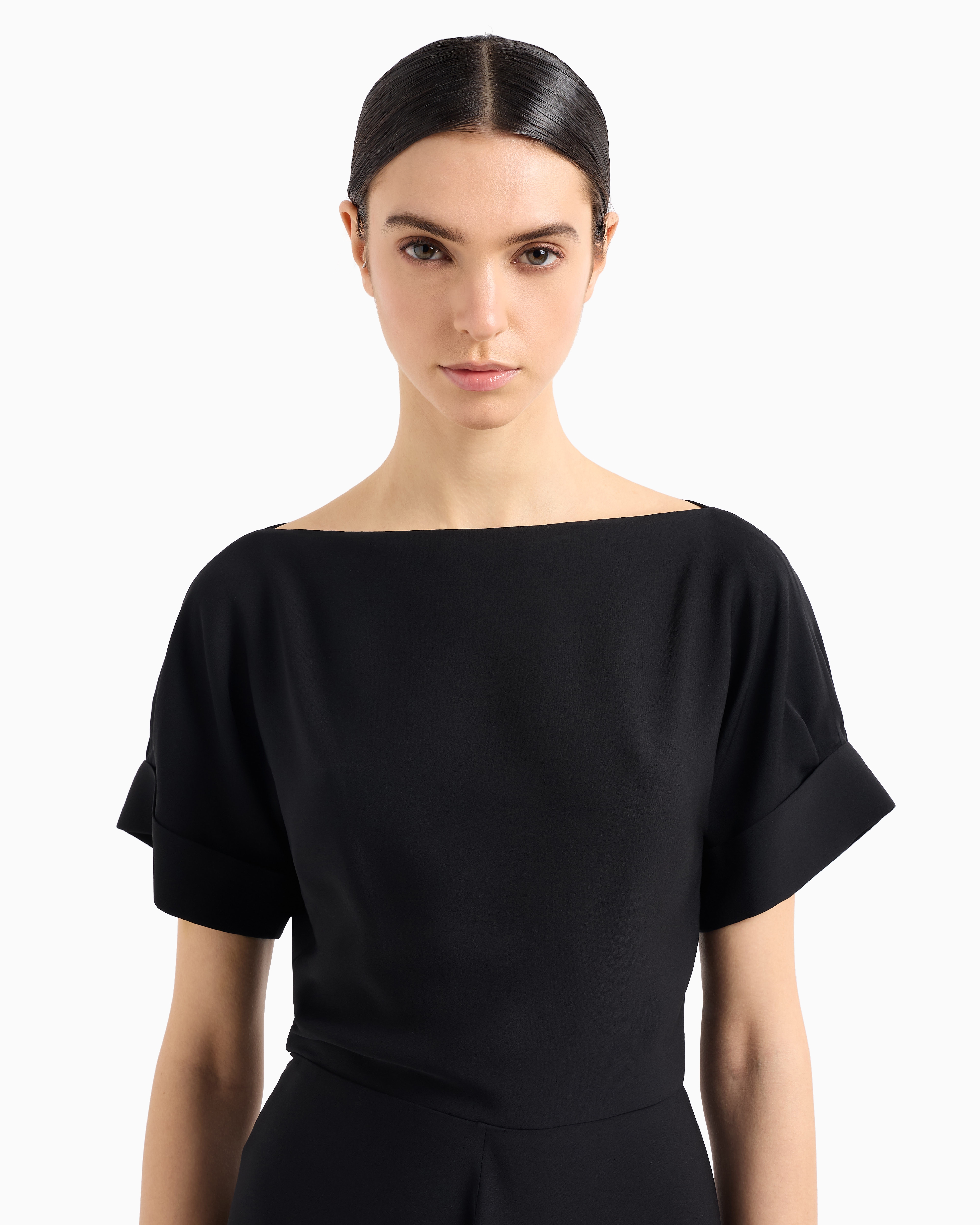 ワンピース GIORGIO ARMANI ASV SILK TRIPLE ETTE DRESS ASV triple silk georgette long dress | Giorgio Armani