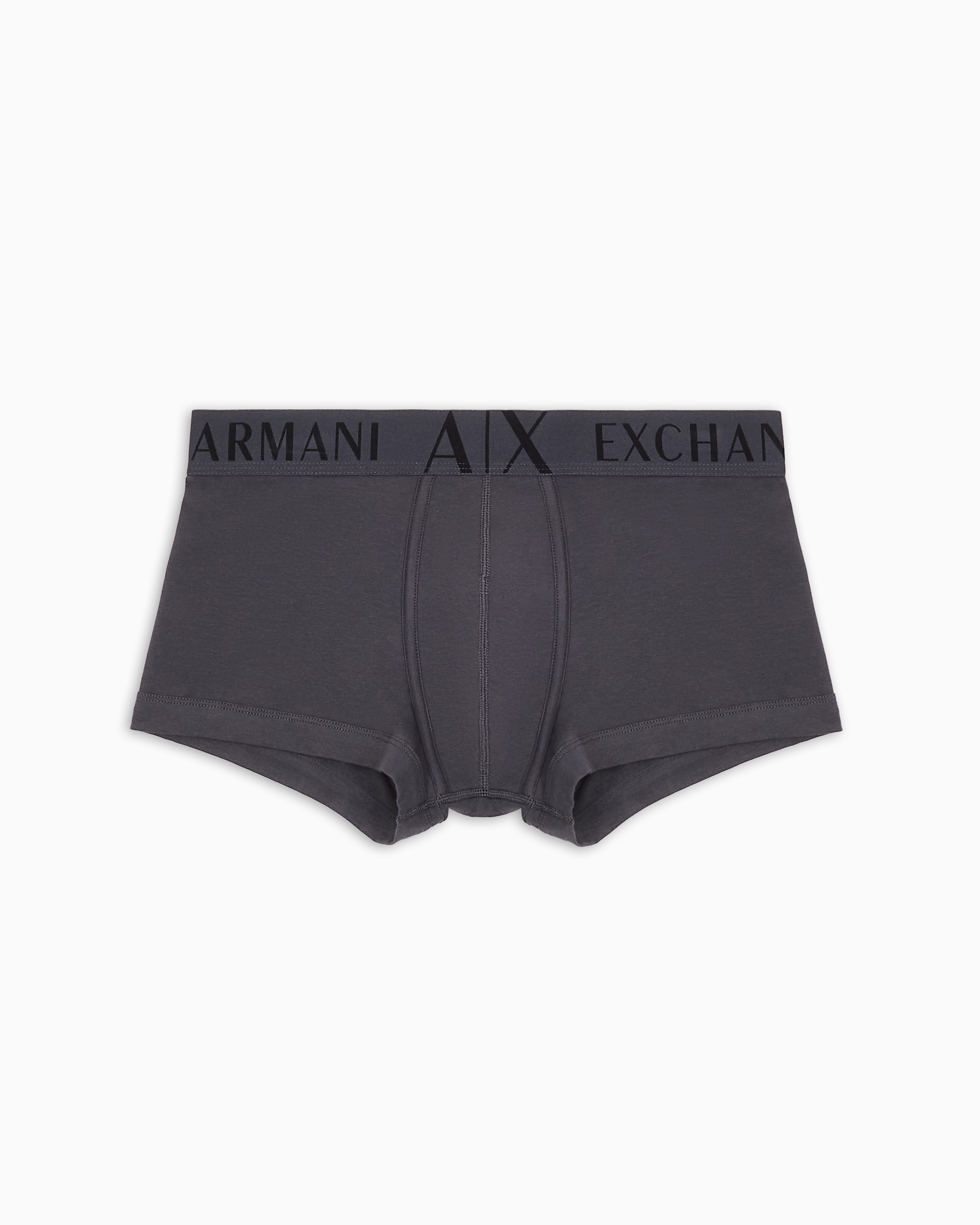 Armani Exchange Boxershorts Aus Stretchstoff In Grau