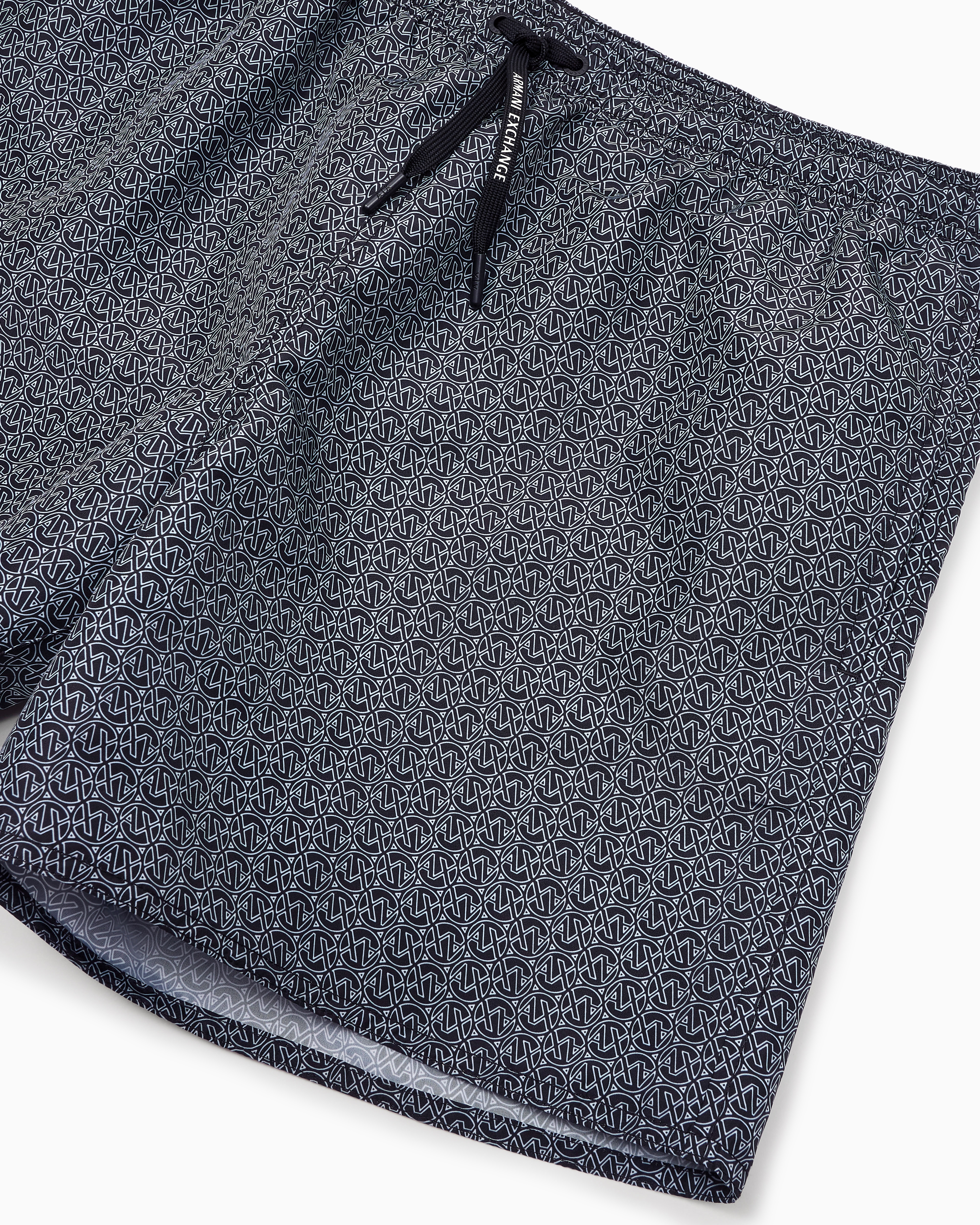 Armani Exchange Beachwear Boxers In Black