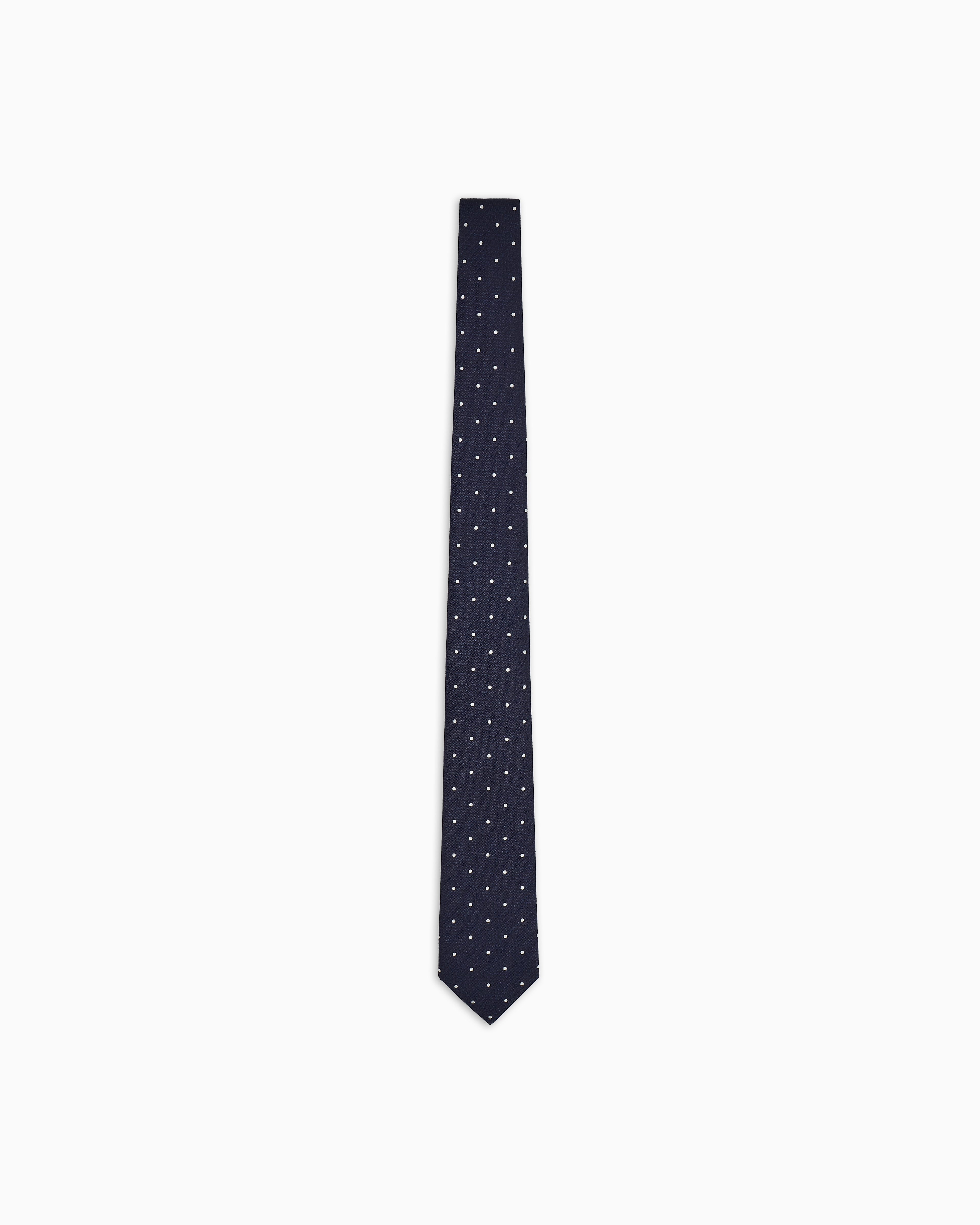 Giorgio Armani Jacquard Silk Tie In Blue