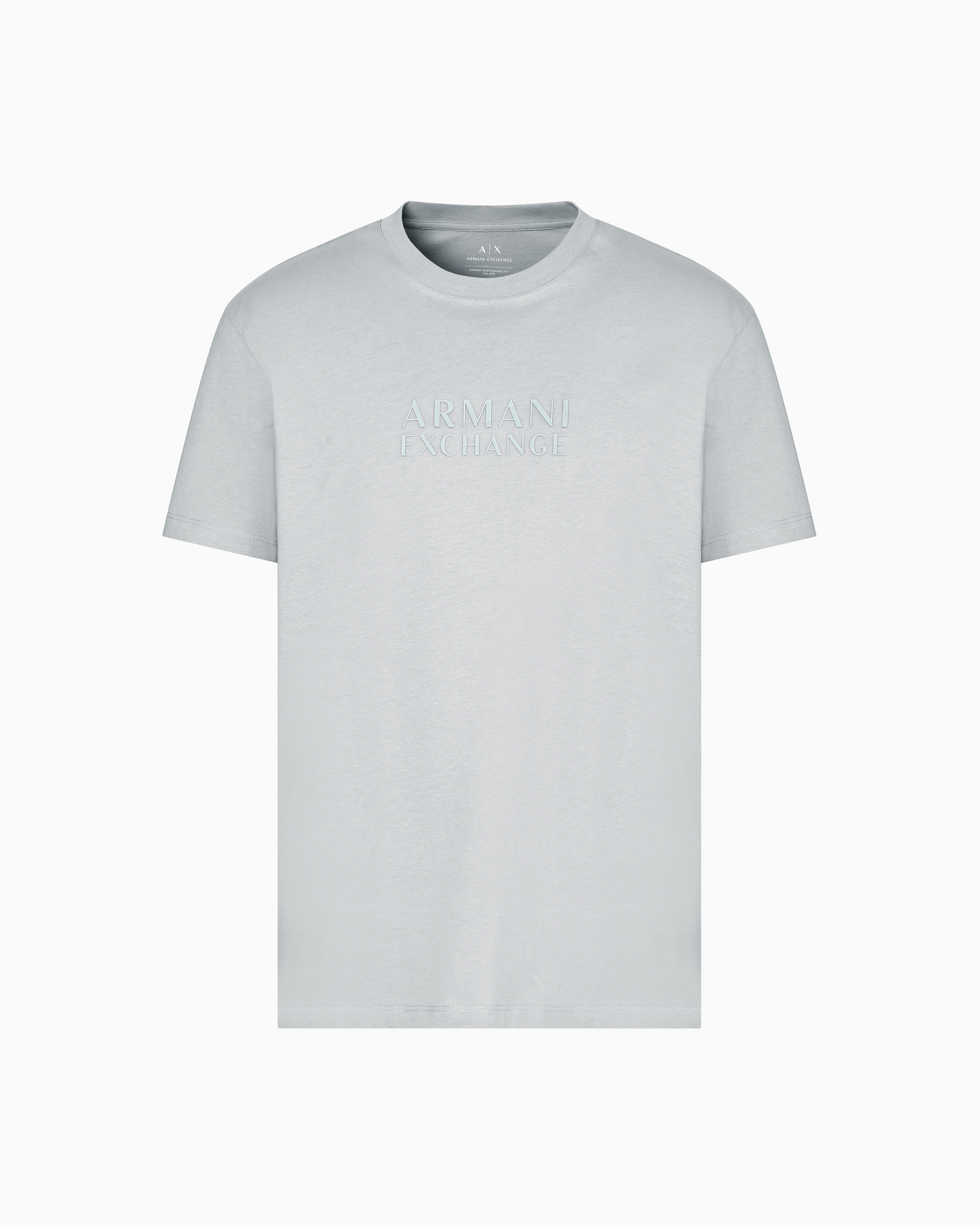 Armani Exchange Regular Fit T-shirts In Grau
