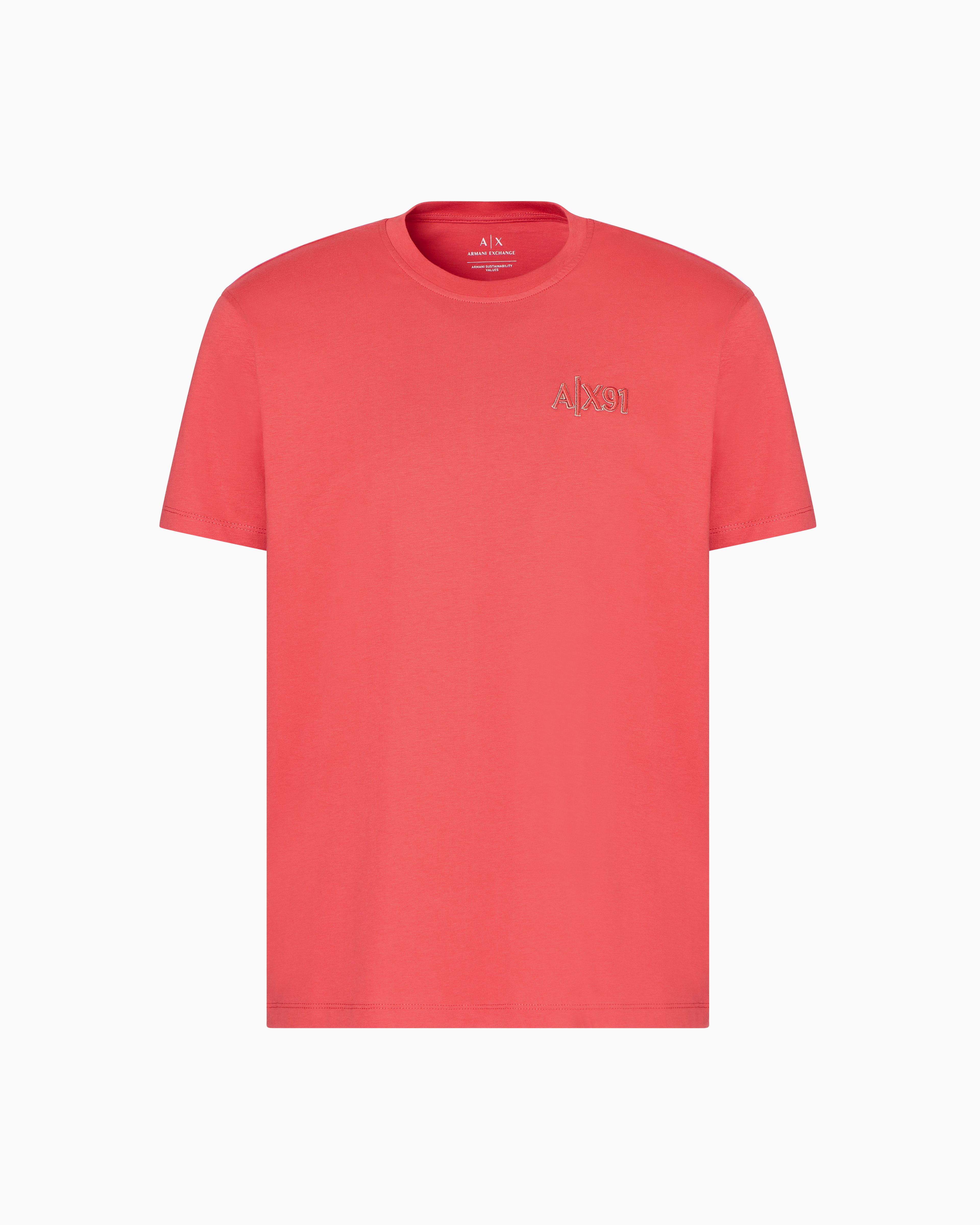 Armani Exchange Asv Regular Fit T-shirt In Rot