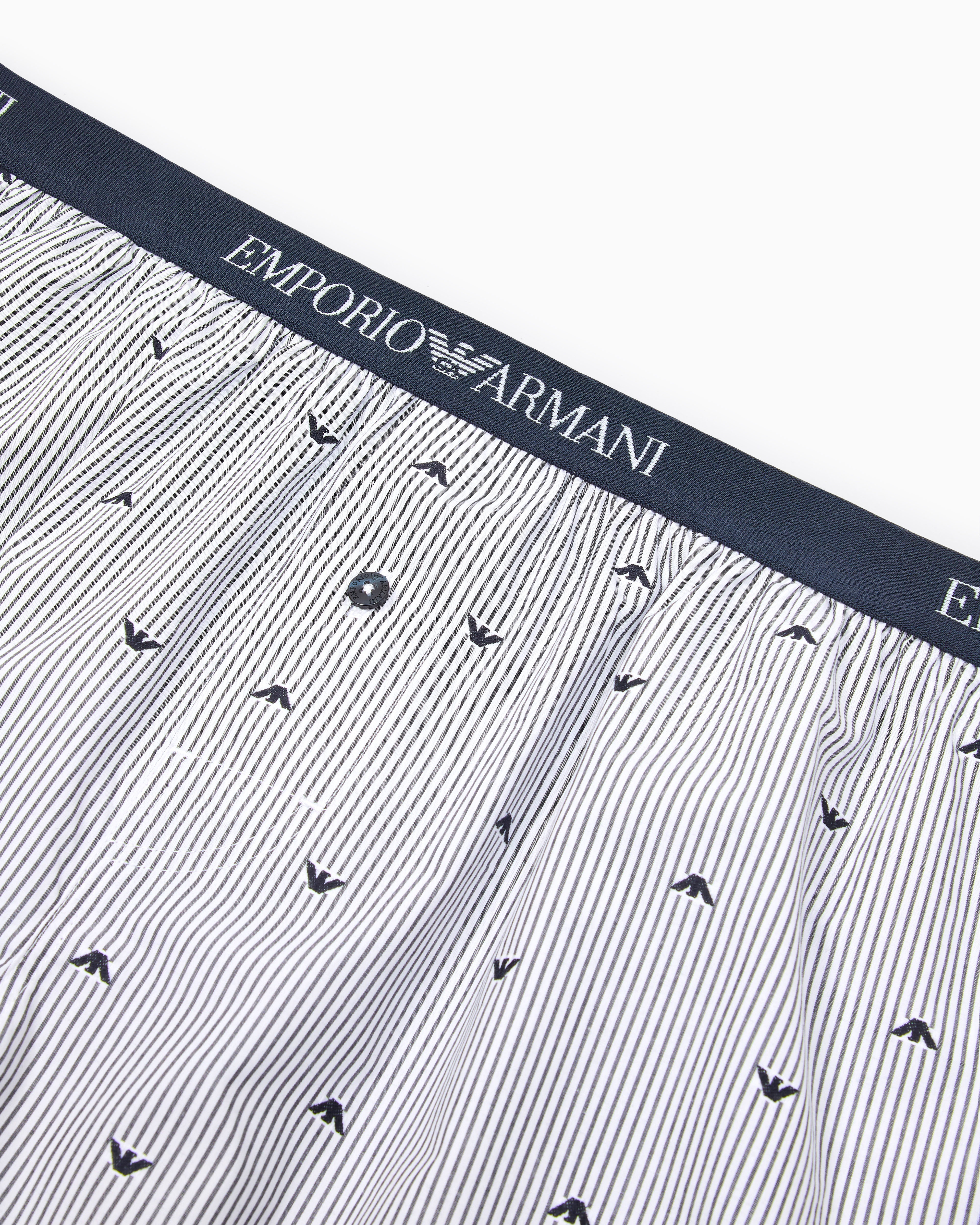 [EMPORIO ARMANI UW] ミニイーグルストライプパターントランクス EMPORIO ARMANI UW] ミニストライプロゴラベルトランクスx2PK