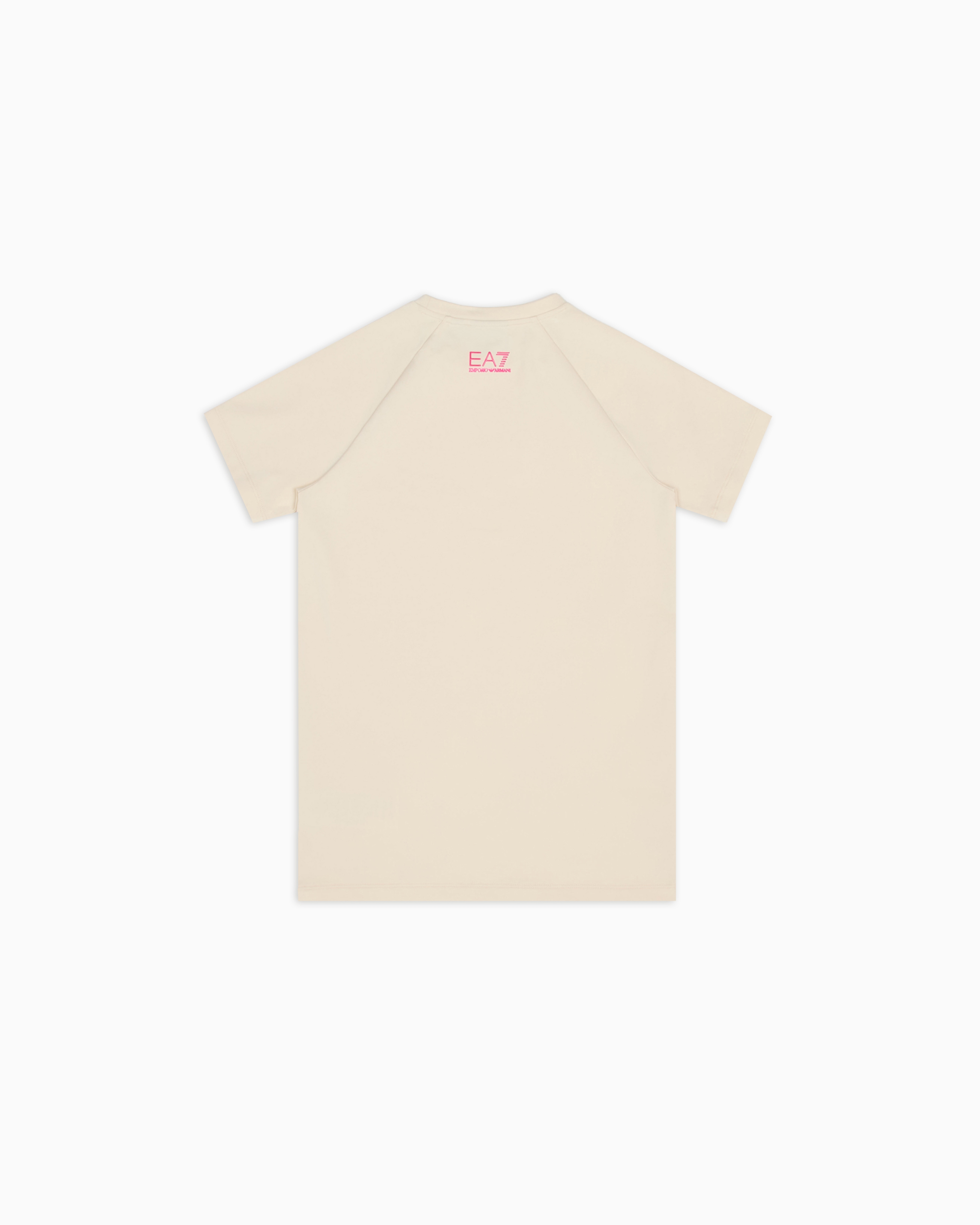 EA7 VISIBILITY GIRL STRETCH COTTON JERSEY DRESS