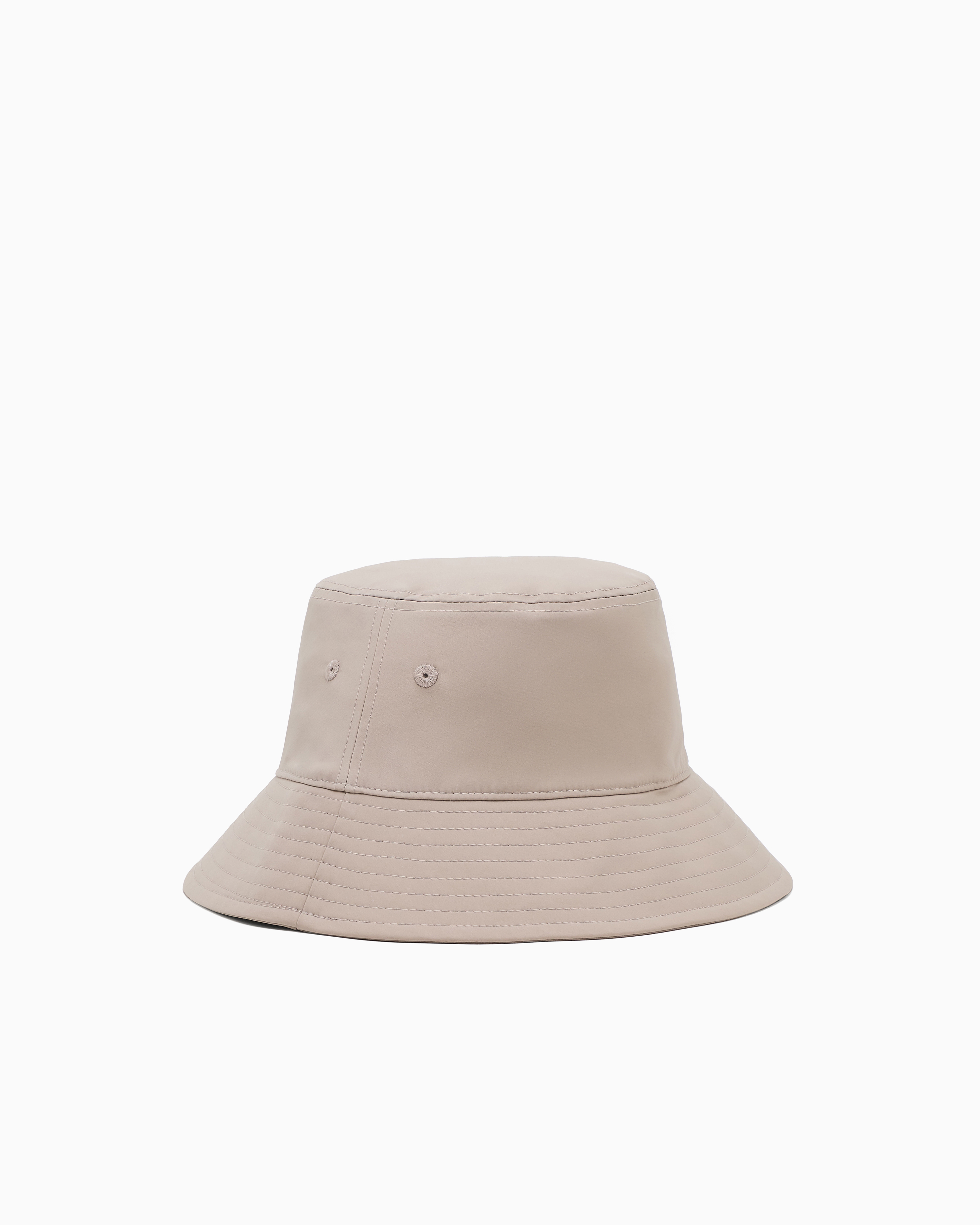 Armani Exchange Bucket Hat With Logo In Beige