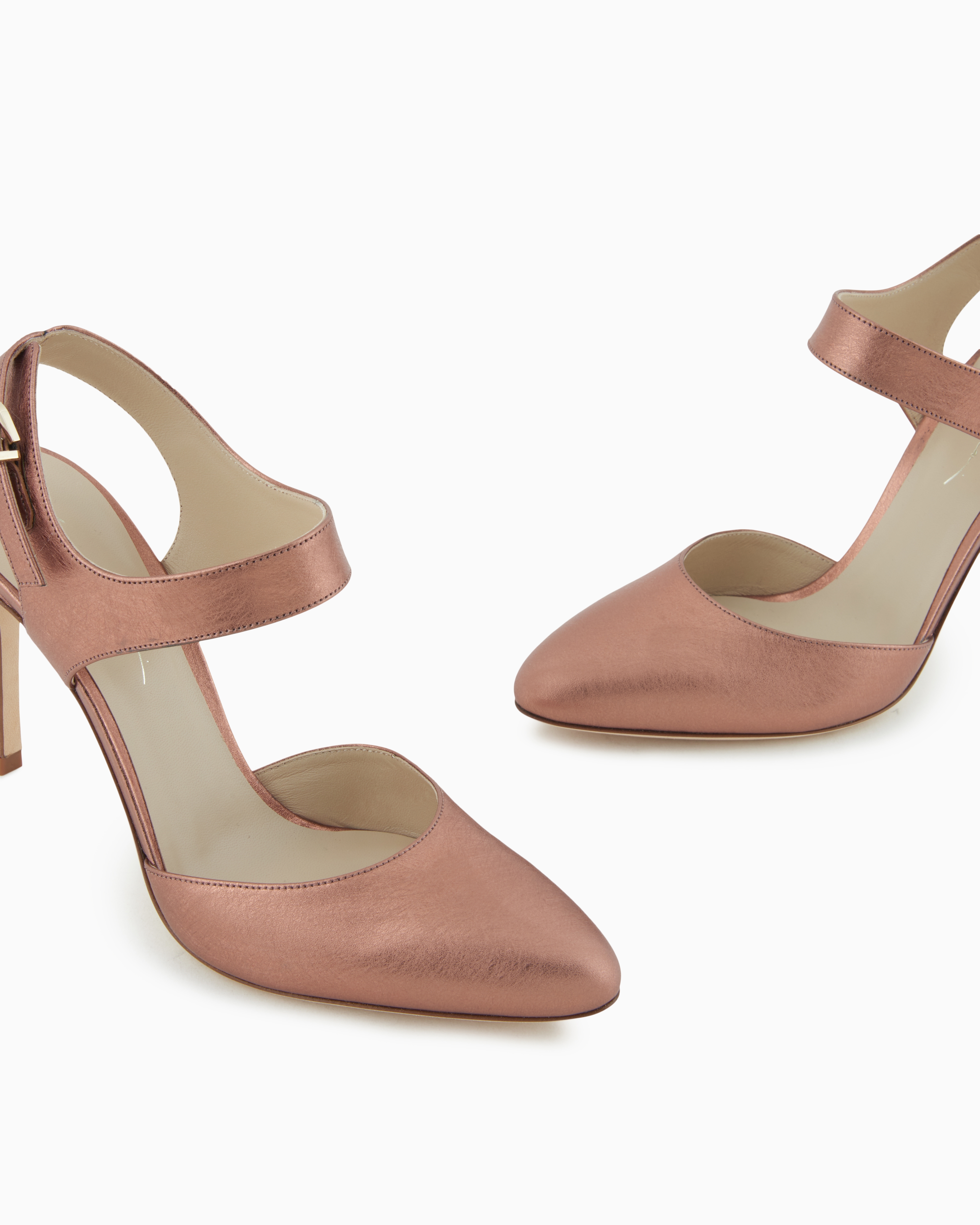 Giorgio Armani Lamé Leather Court Shoes