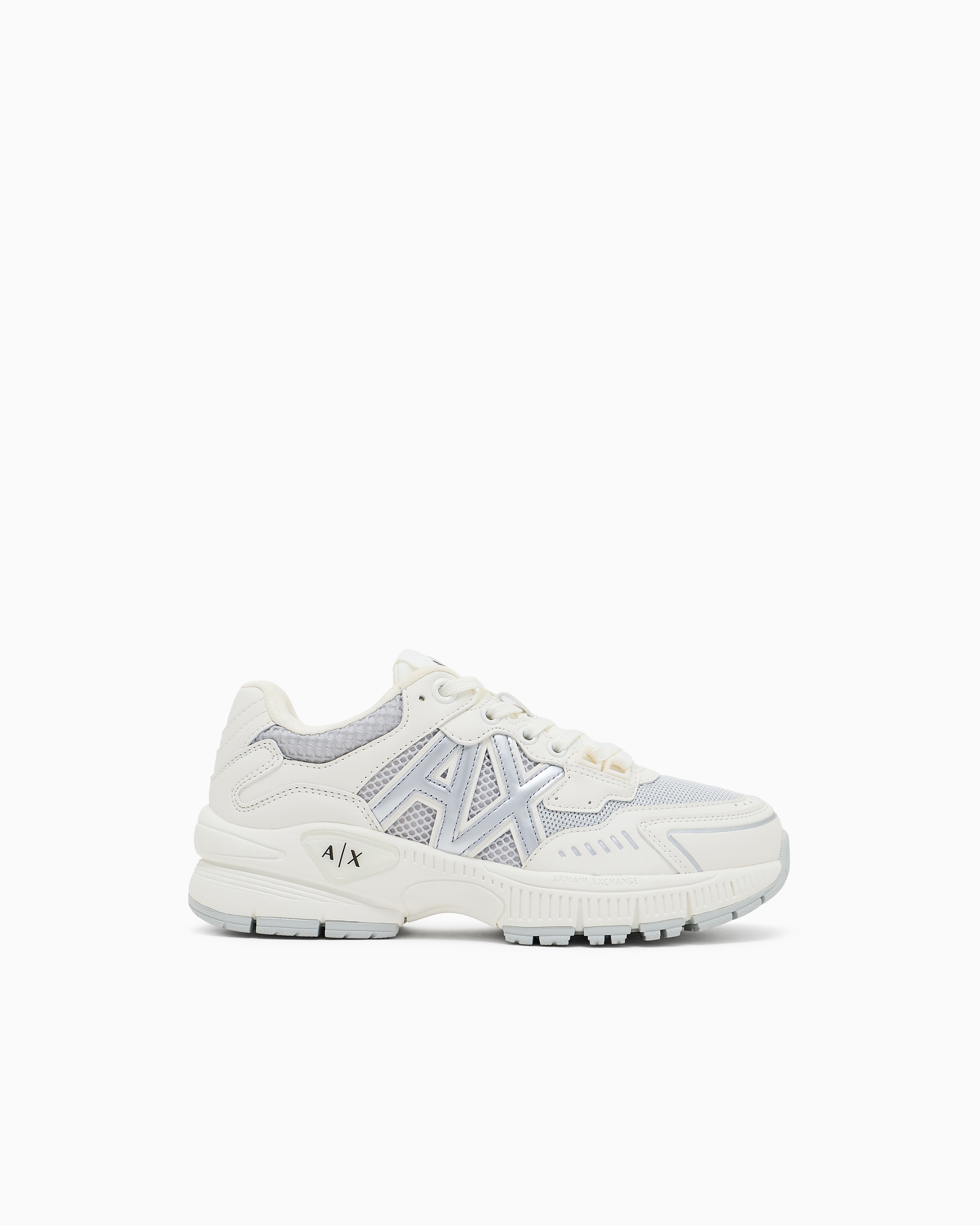 Armani Exchange Sneakers In Silver