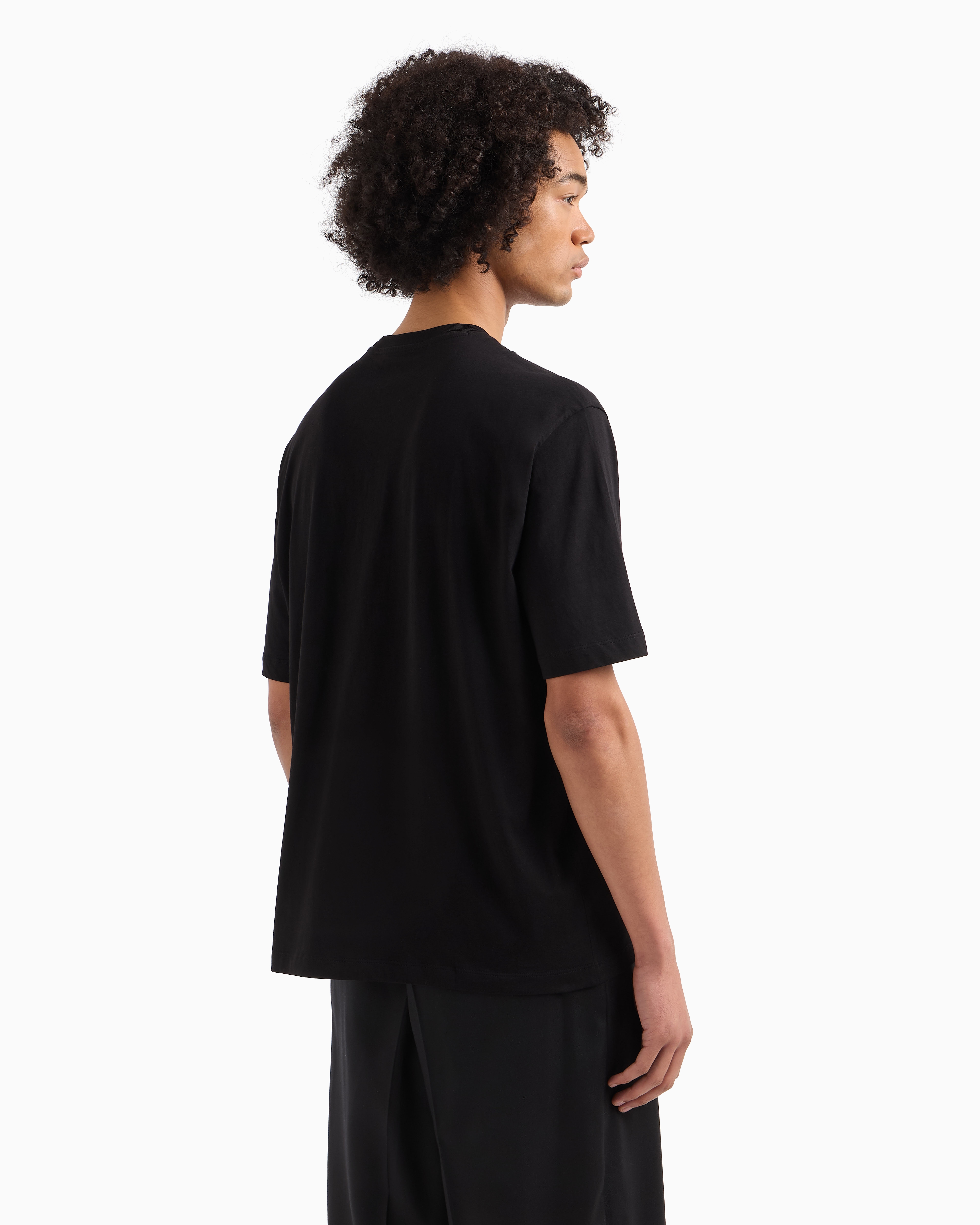 Tシャツ・カットソー ARMANI EXCHANGE Men T-shirt Black XM000787AF12308 UC001 XM000274_AF12308_UB001_E_SS202