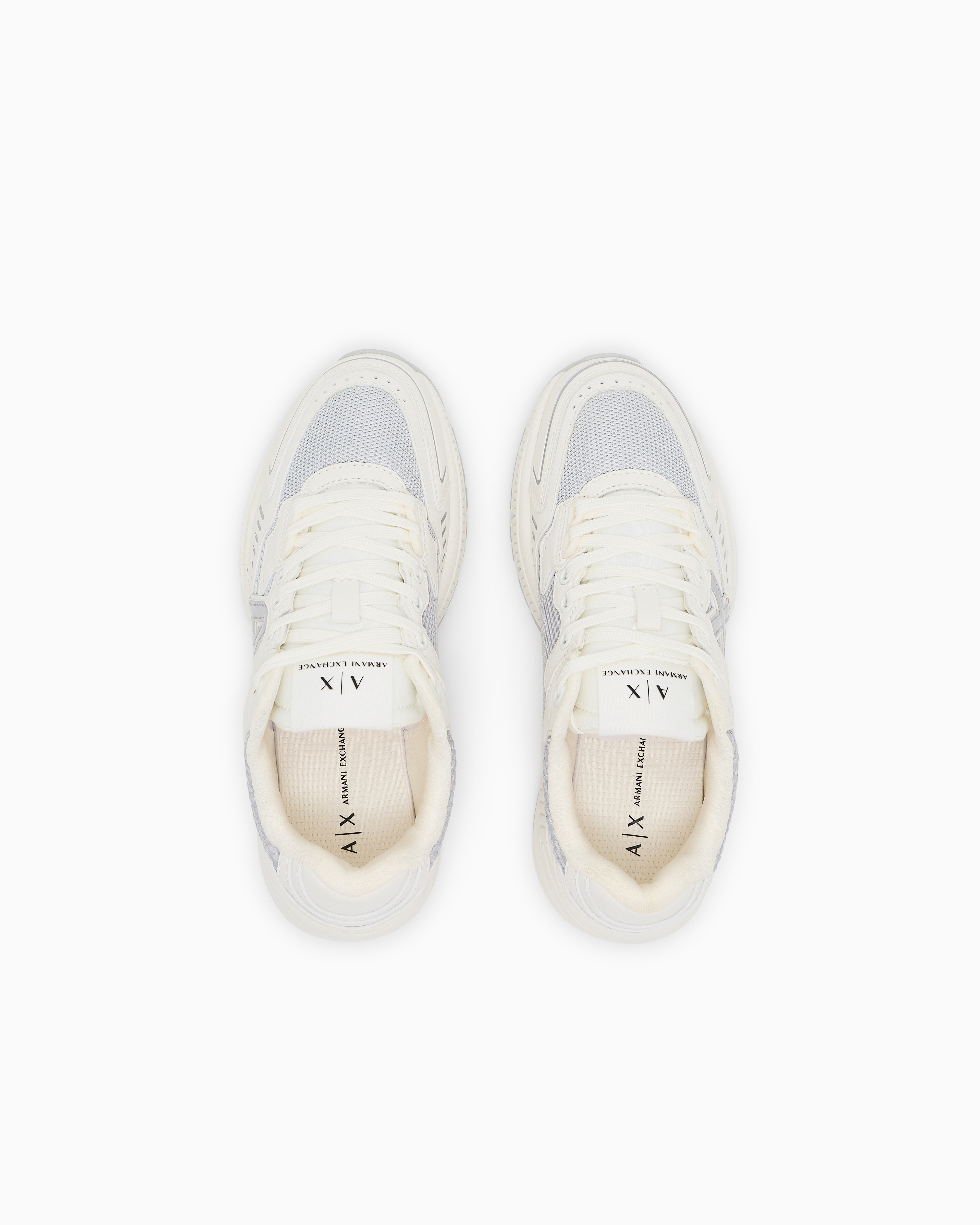 Armani Exchange Sneakers In Silver