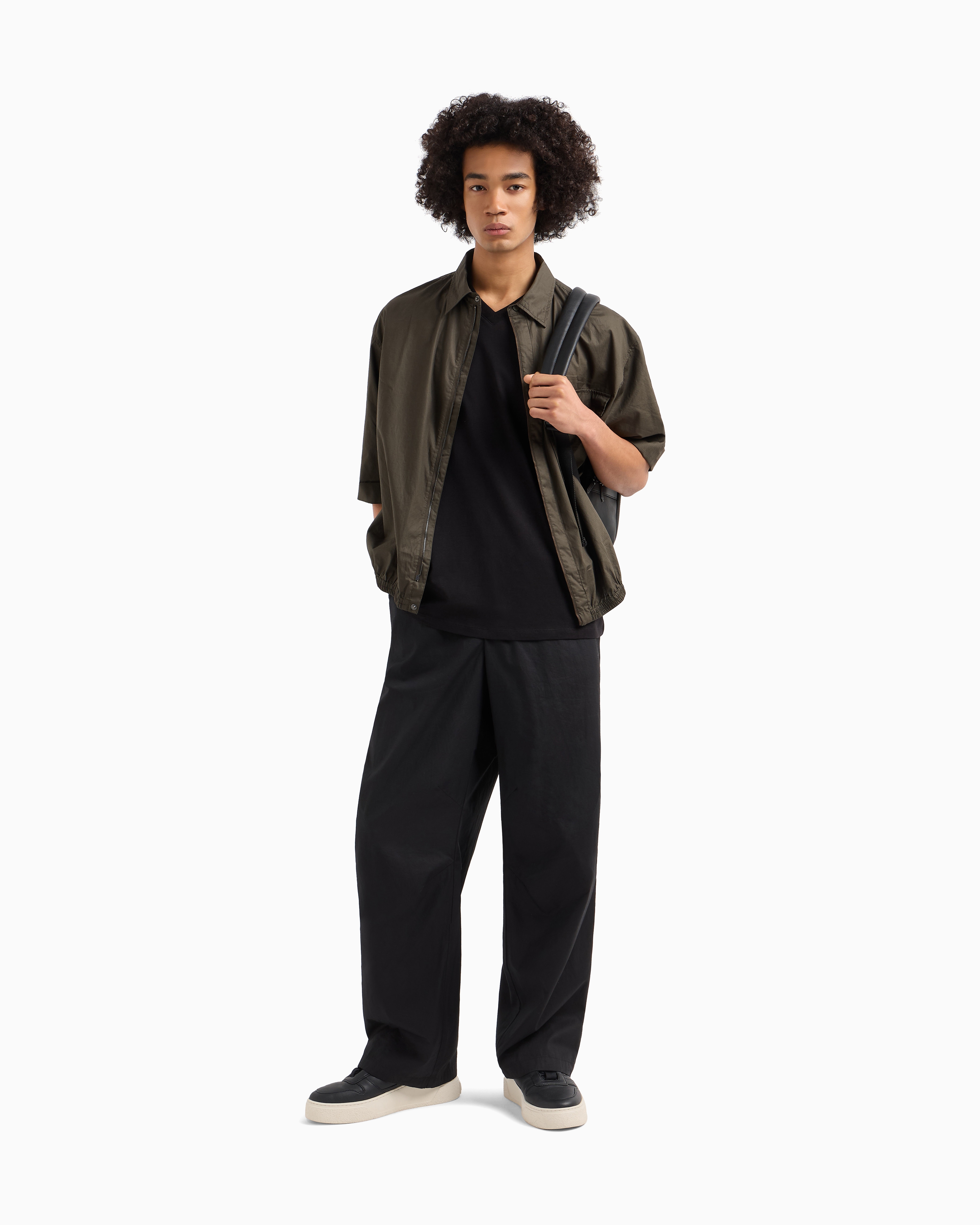 Armani Exchange Regular Fit T-shirts In Black