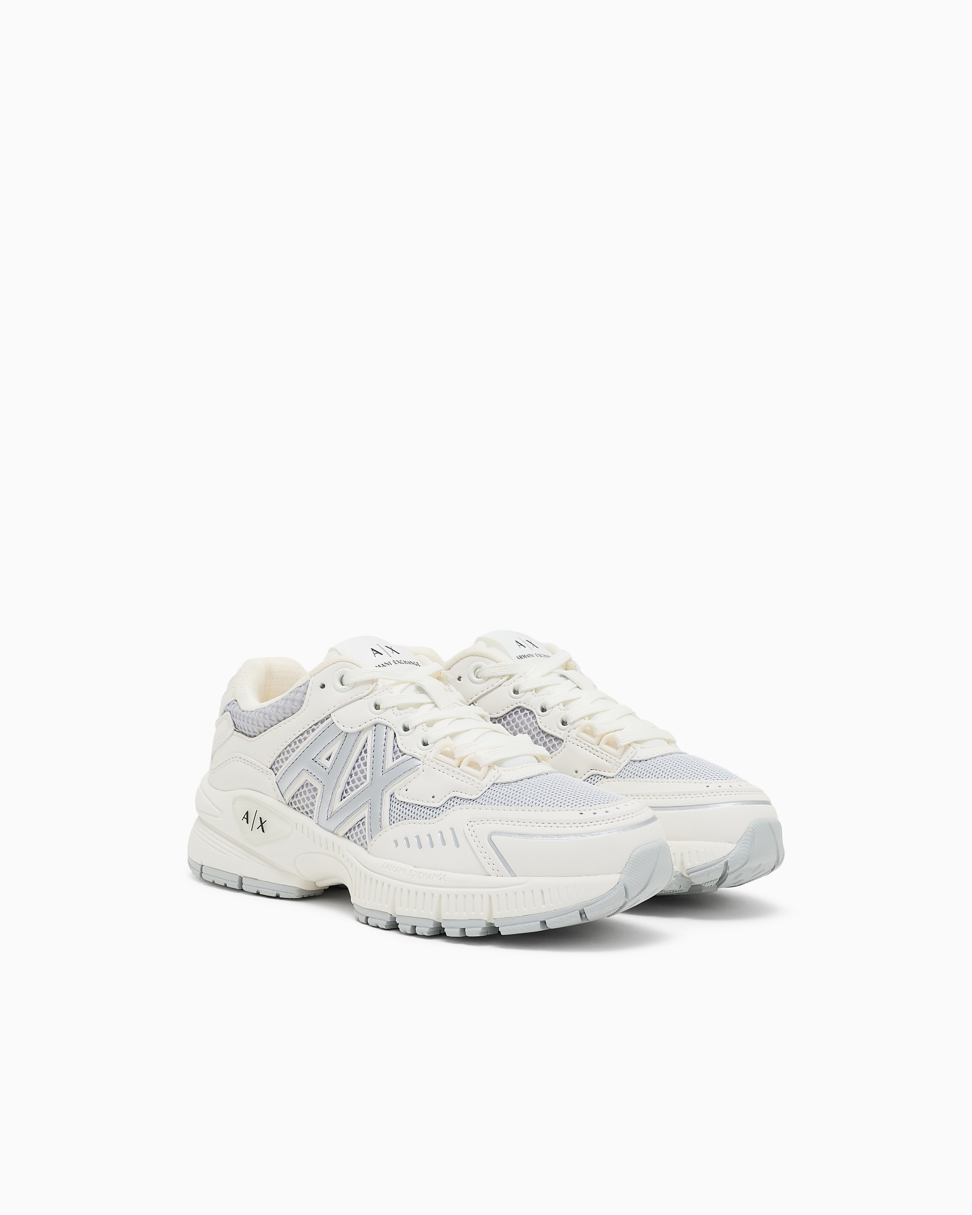 Armani Exchange Sneakers In Silver