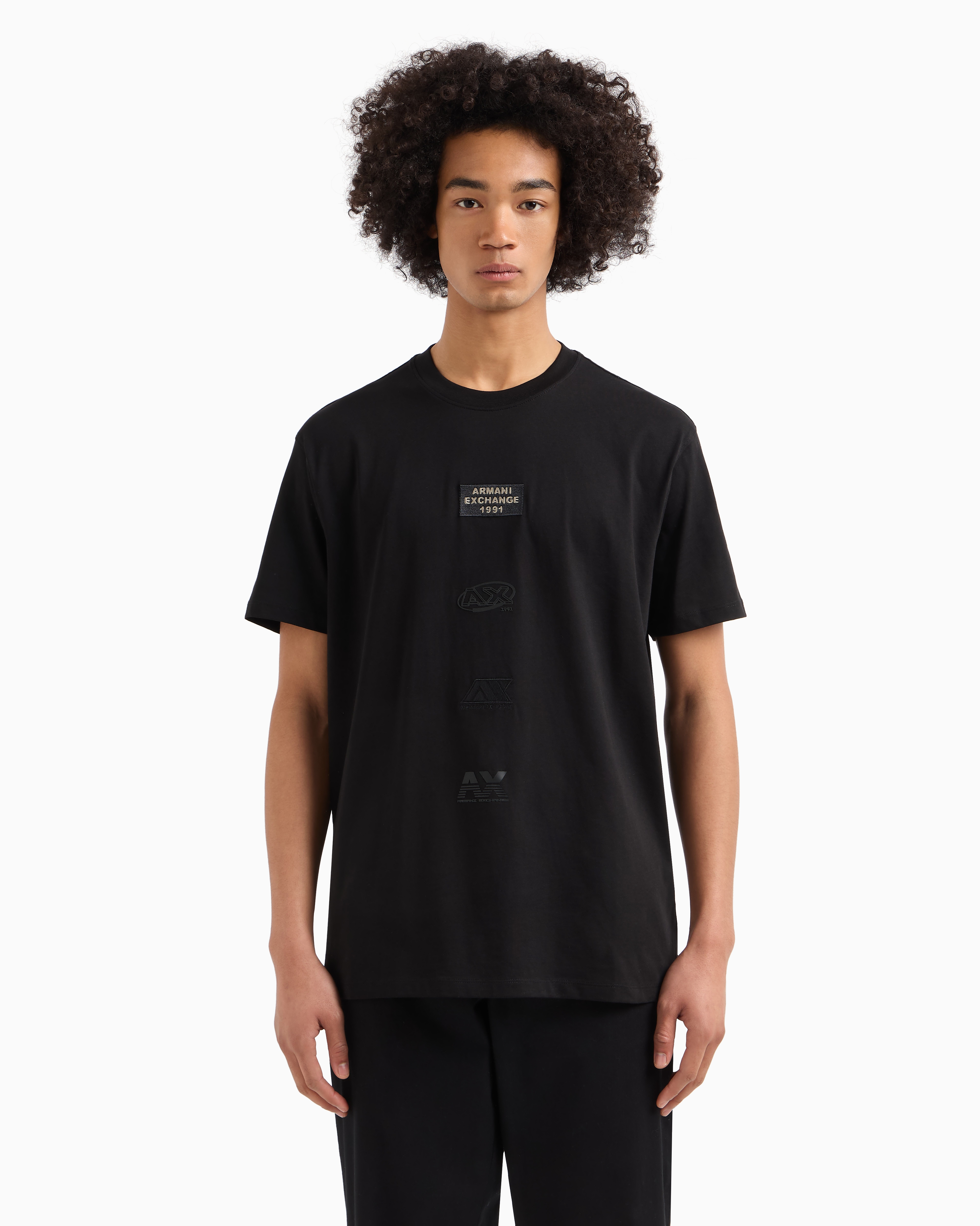 Armani Exchange - ASV Regular Fit T-Shirt, Man, Black, Size: